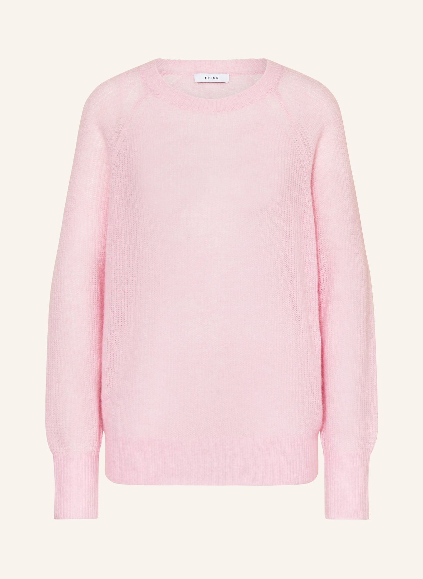 REISS Oversized sweater MAE with mohair, Color: PINK (Image 1)