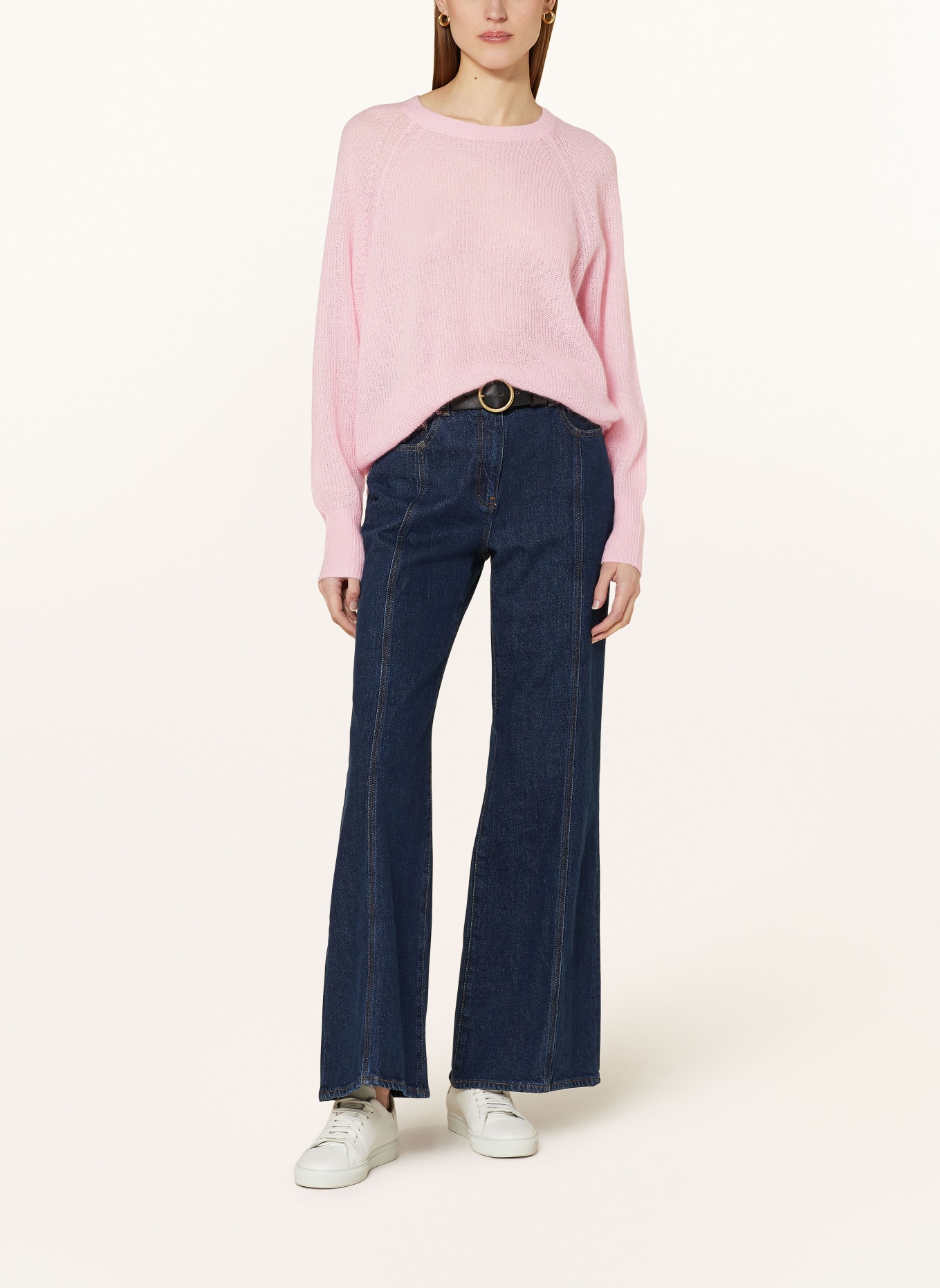 REISS Oversized sweater MAE with mohair, Color: PINK (Image 2)