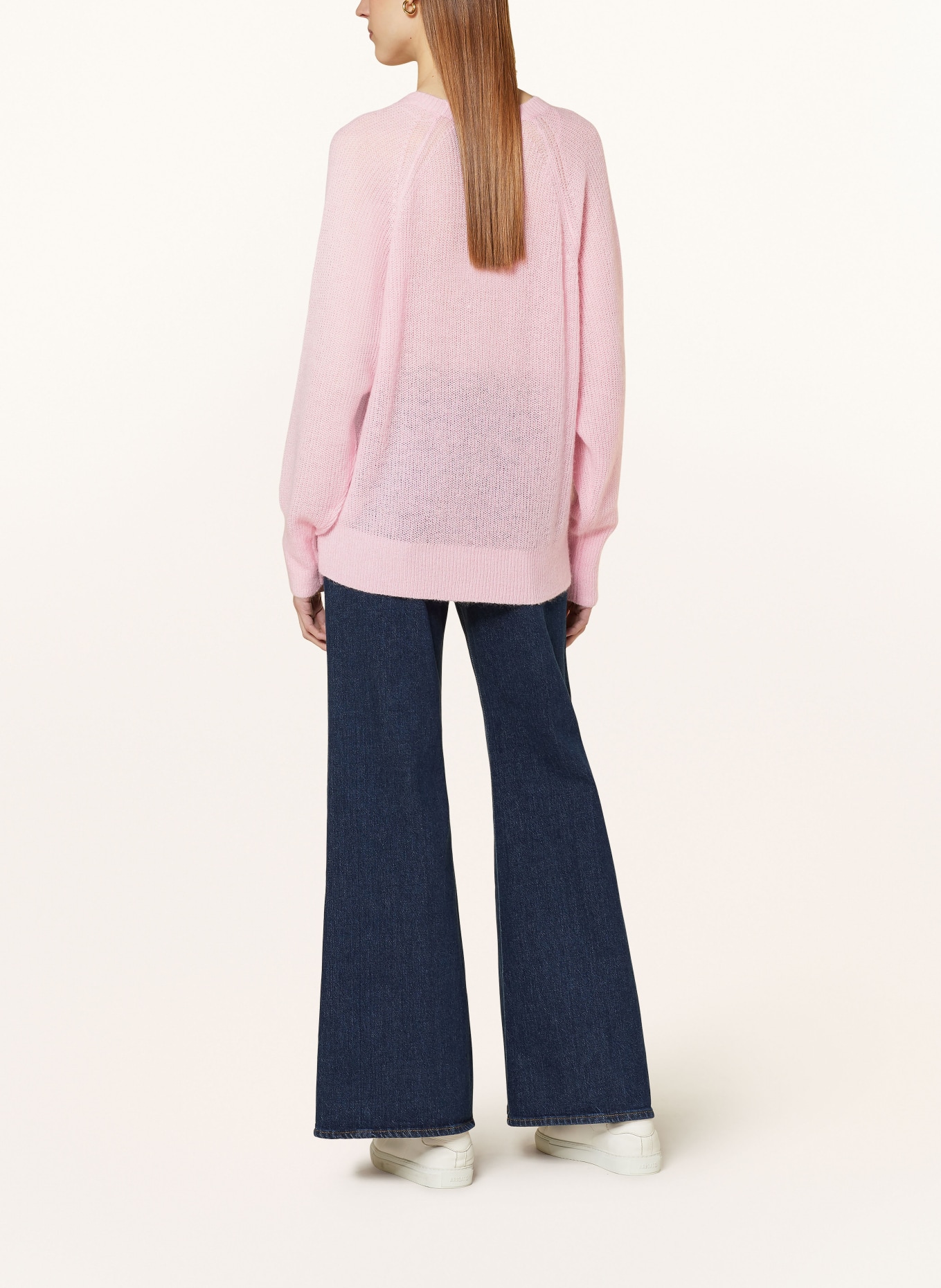 REISS Oversized sweater MAE with mohair, Color: PINK (Image 3)