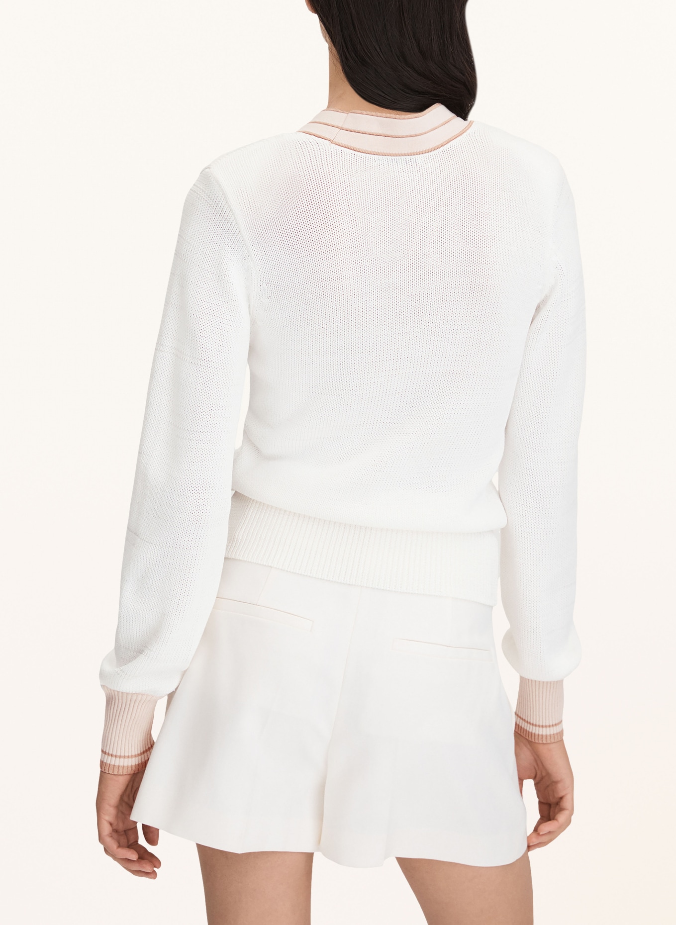 REISS Sweater TOR, Color: WHITE/ ROSE (Image 3)