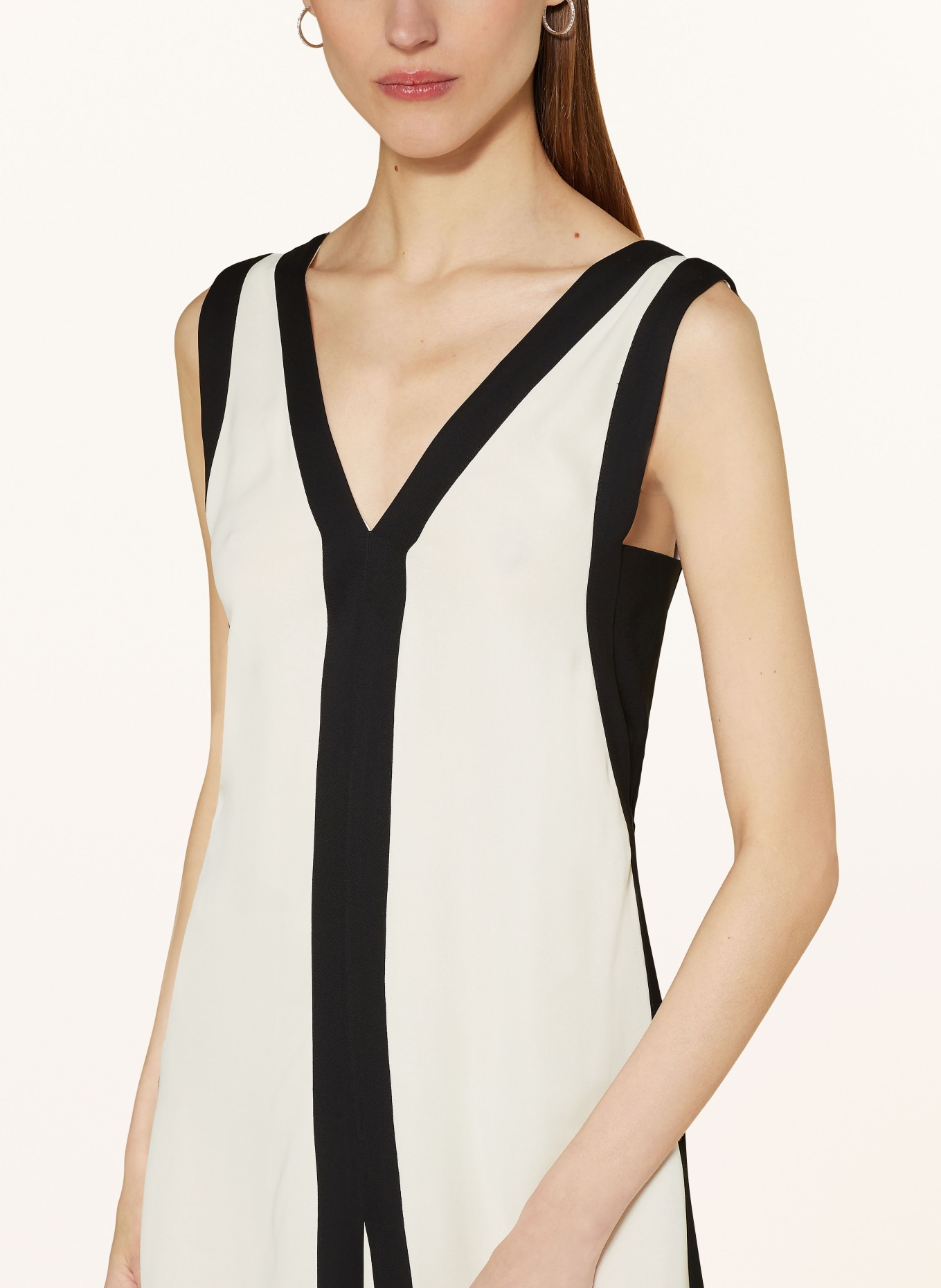 REISS Dress RAE with cut-out, Color: CREAM/ BLACK (Image 4)