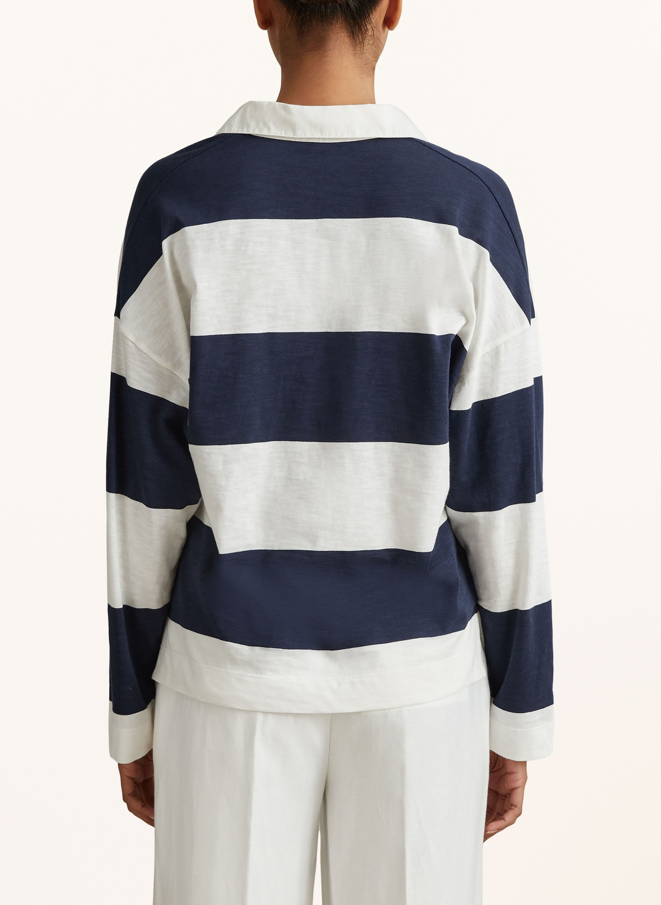 REISS Long sleeve shirt ABIGAIL, Color: DARK BLUE/ WHITE (Image 3)