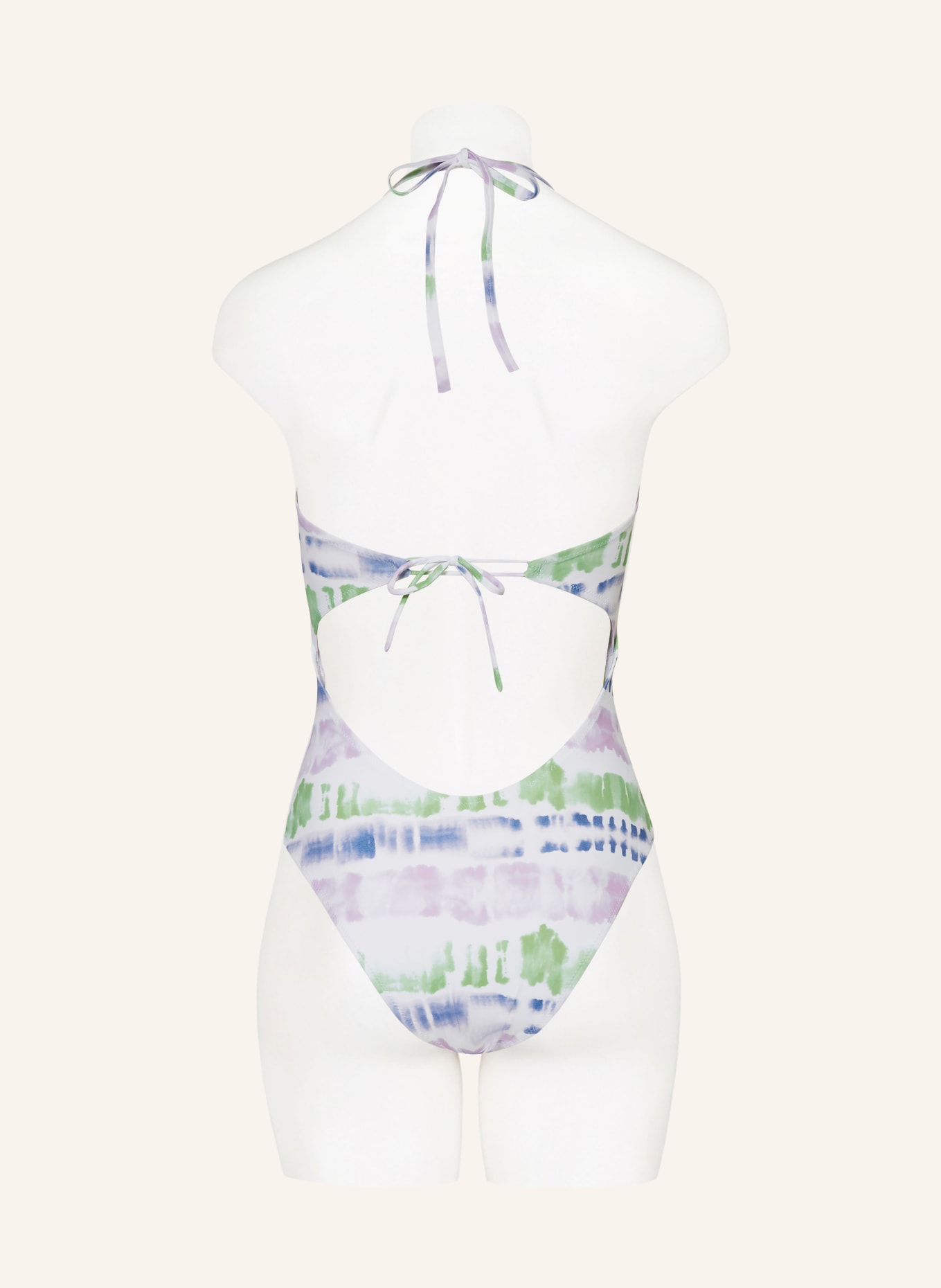 Passionata Halter neck-swimsuit AMBRE, Color: WHITE/ LIGHT PURPLE/ LIGHT GREEN (Image 3)