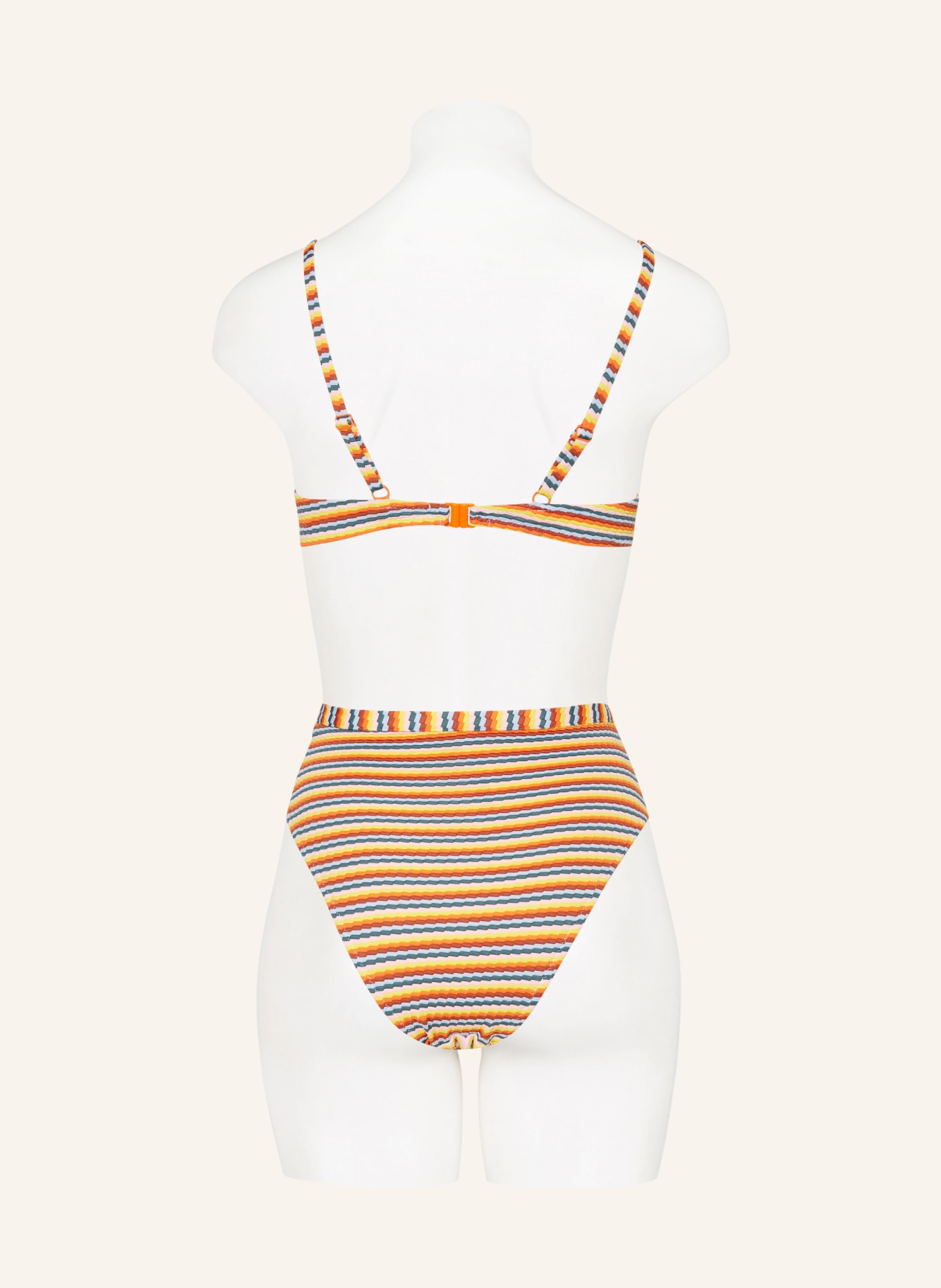 Passionata High-waist bikini bottoms NAMIE, Color: TEAL/ YELLOW/ ORANGE (Image 3)