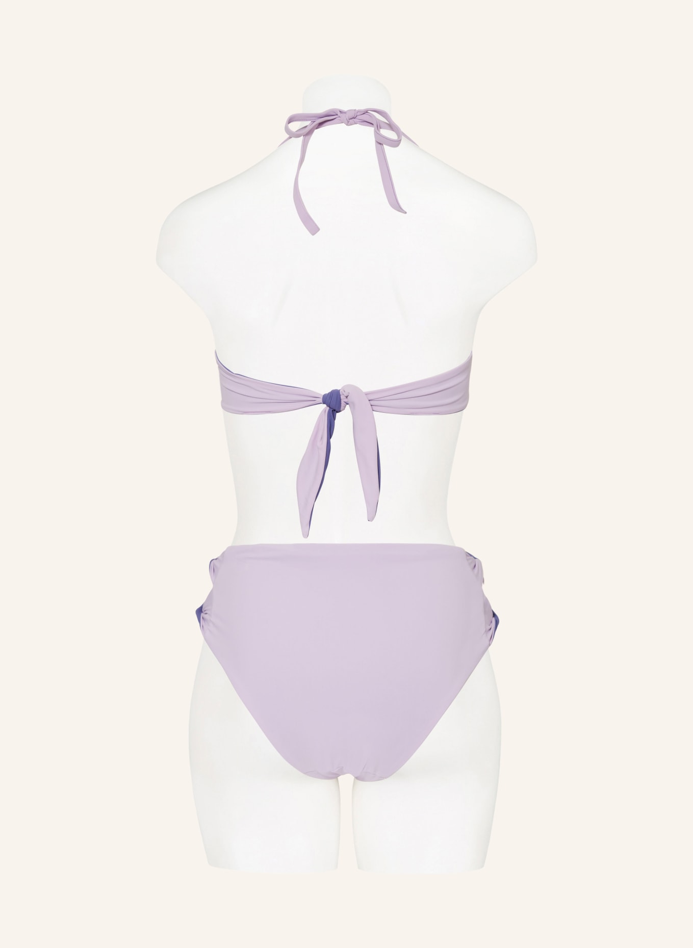 Passionata Halter neck bikini top ELLEN reversible, Color: LIGHT PURPLE/ PURPLE (Image 5)