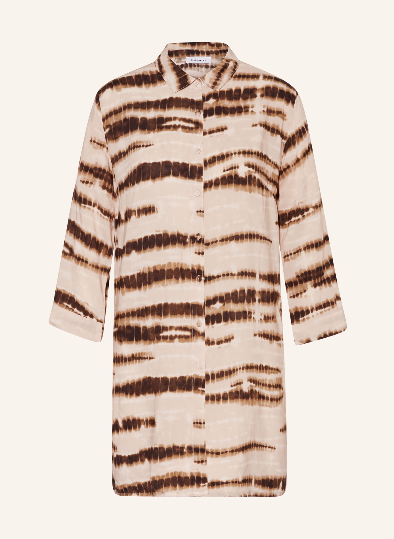 CHANTELLE Shirt dress, Color: LIGHT BROWN/ DARK BROWN (Image 1)