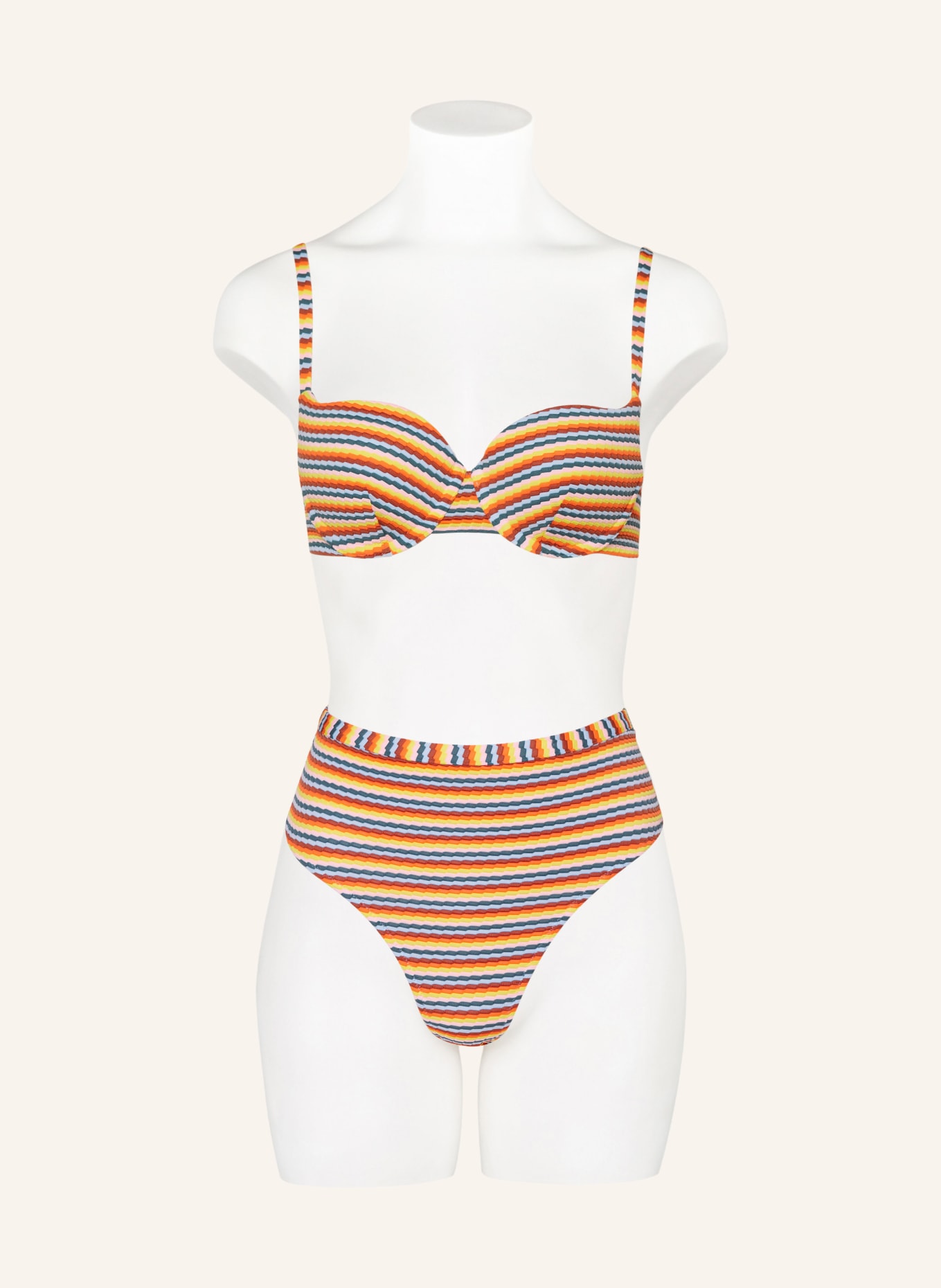 Passionata Underwired bikini top NAMIE, Color: TEAL/ YELLOW/ ORANGE (Image 2)