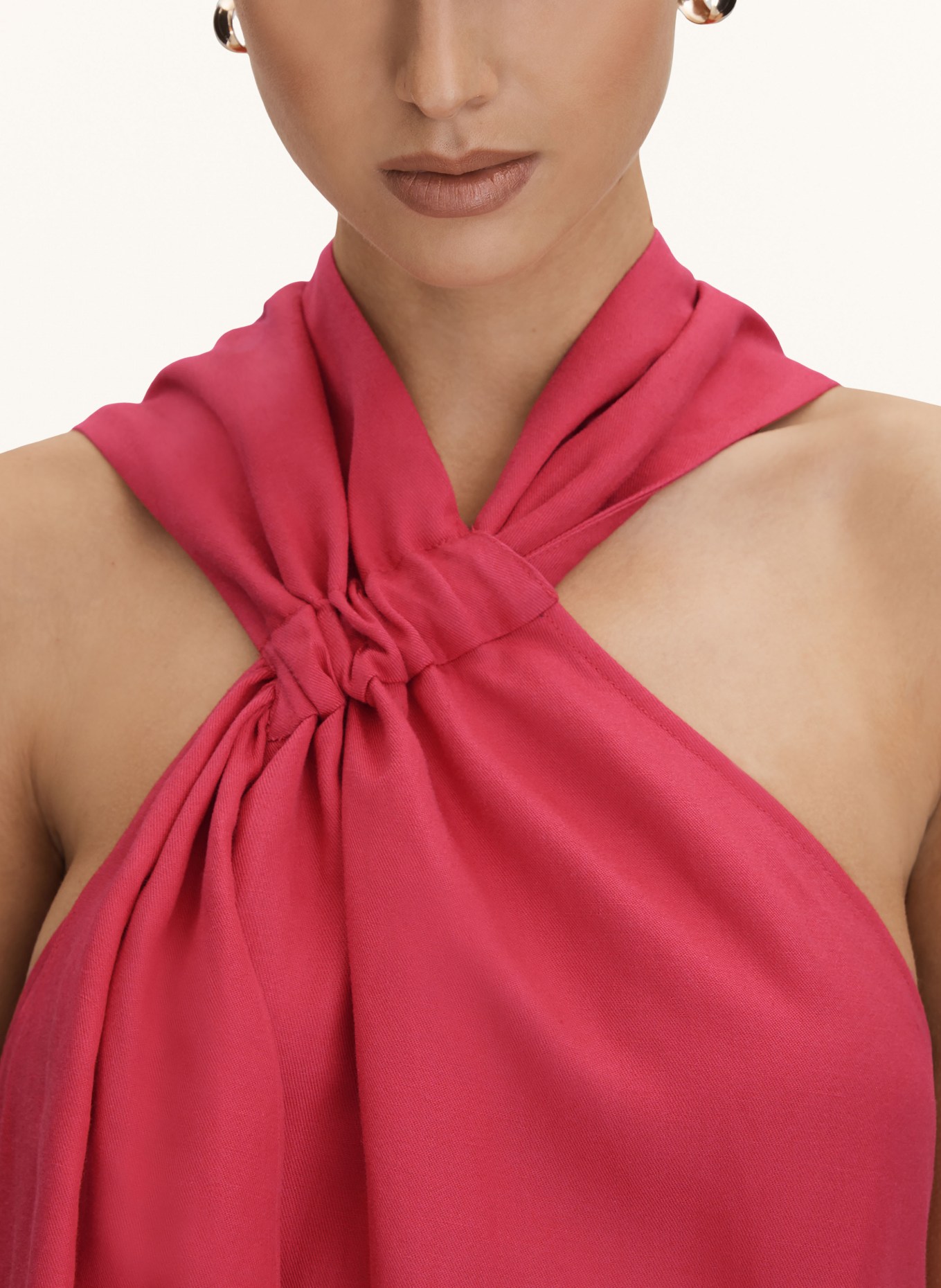 REISS Dress ODELL with linen, Color: RED (Image 4)