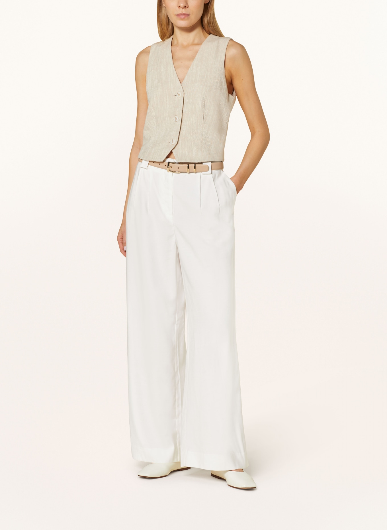 Phase Eight Wide leg trousers TYLA, Color: ECRU (Image 2)