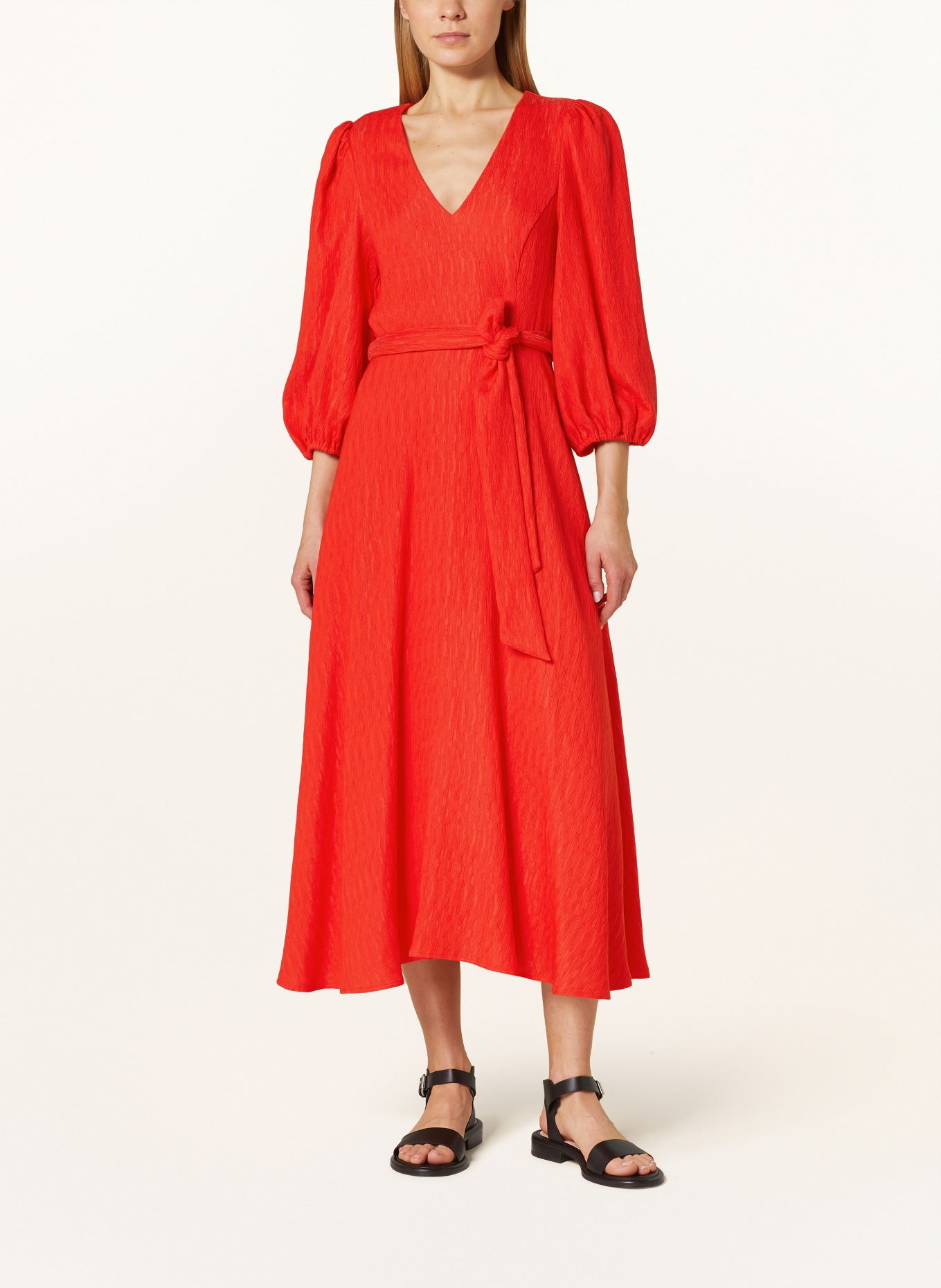 Phase Eight Dress MARILYN with 3/4 sleeves, Color: ORANGE (Image 2)