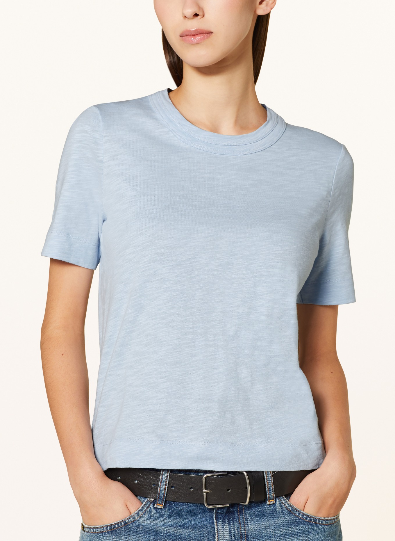 WHISTLES T-shirt ROSA, Color: LIGHT BLUE (Image 4)