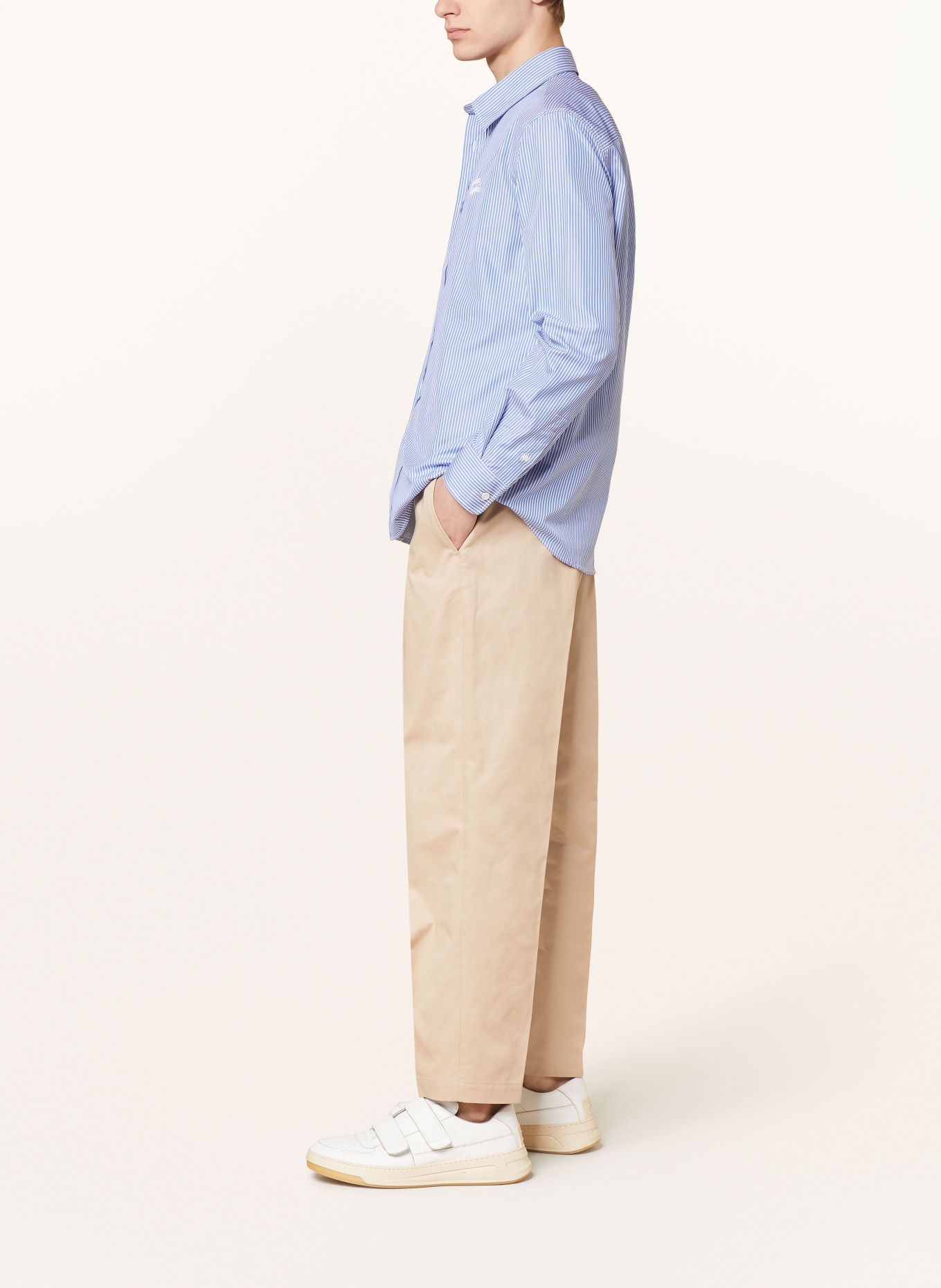 MAISON KITSUNÉ Chino kalhoty Straight Fit, Barva: BÉŽOVÁ (Obrázek 4)
