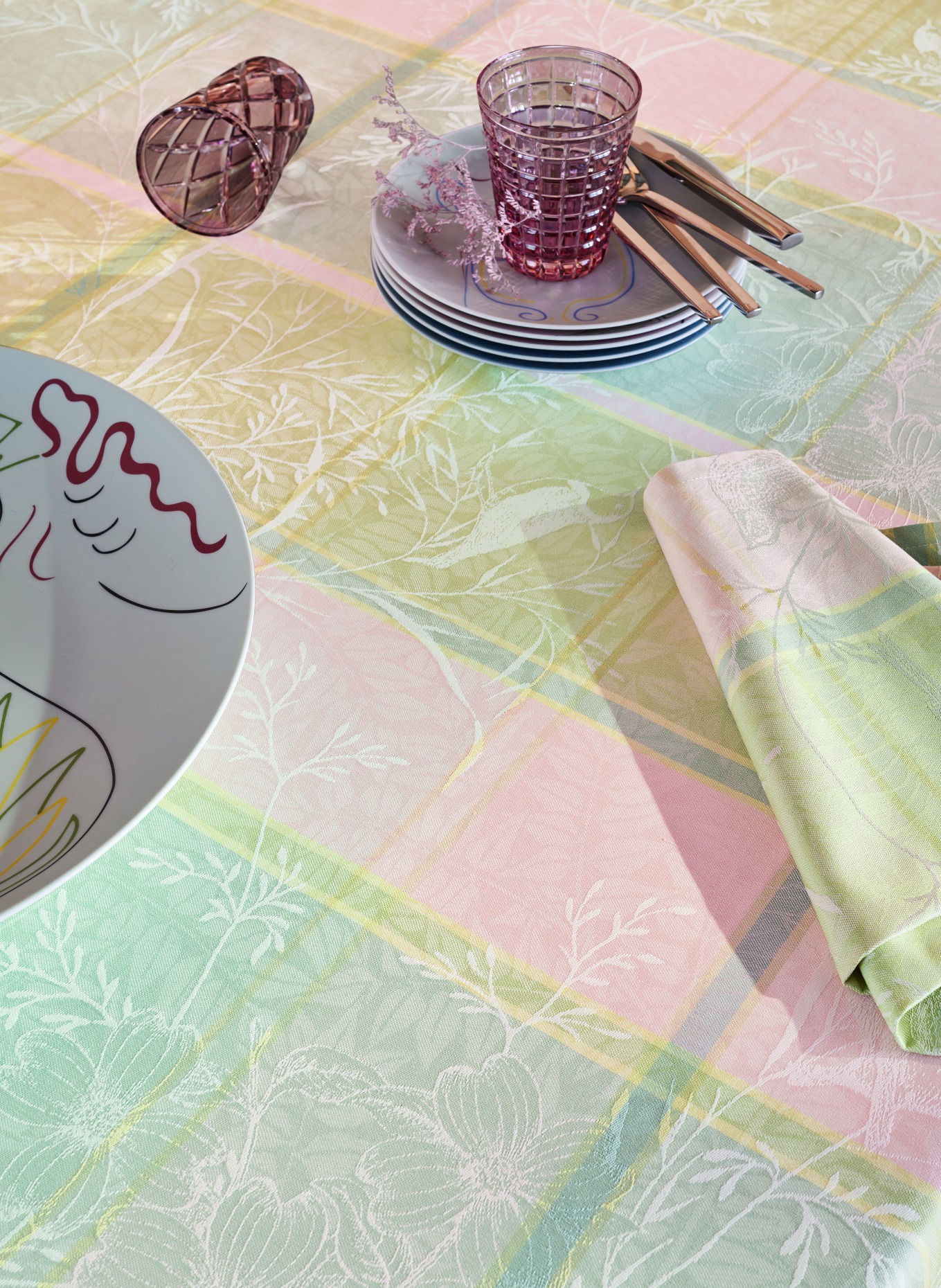 GARNIER-THIEBAUT Set of 4 cloth napkins MILLE PRINTEMPS, Color: 46978*4er Set (Image 4)