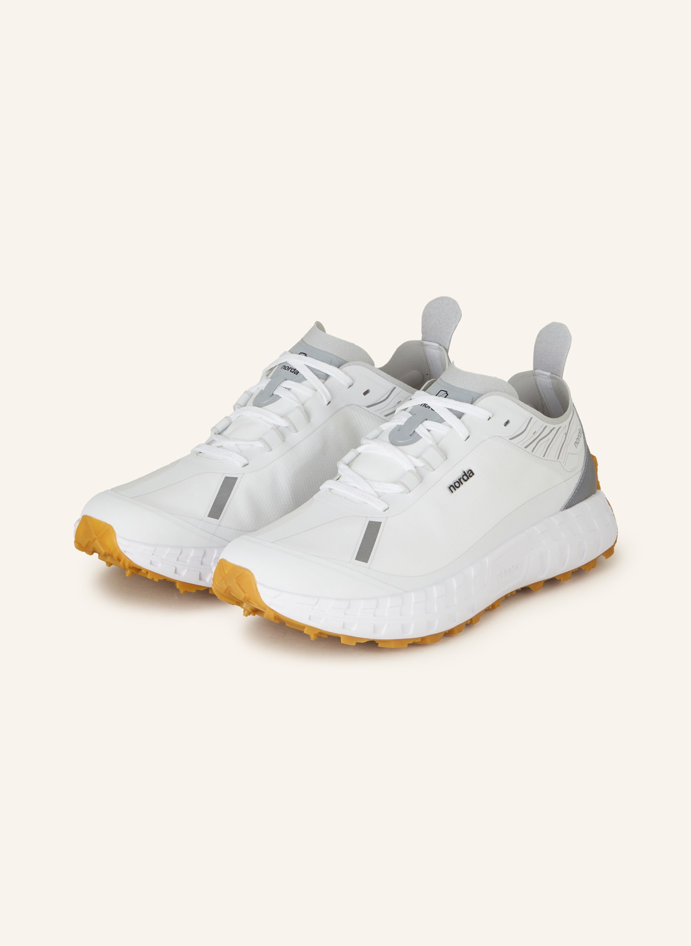 norda Trail running shoes 001, Color: WHITE/ LIGHT GRAY (Image 1)