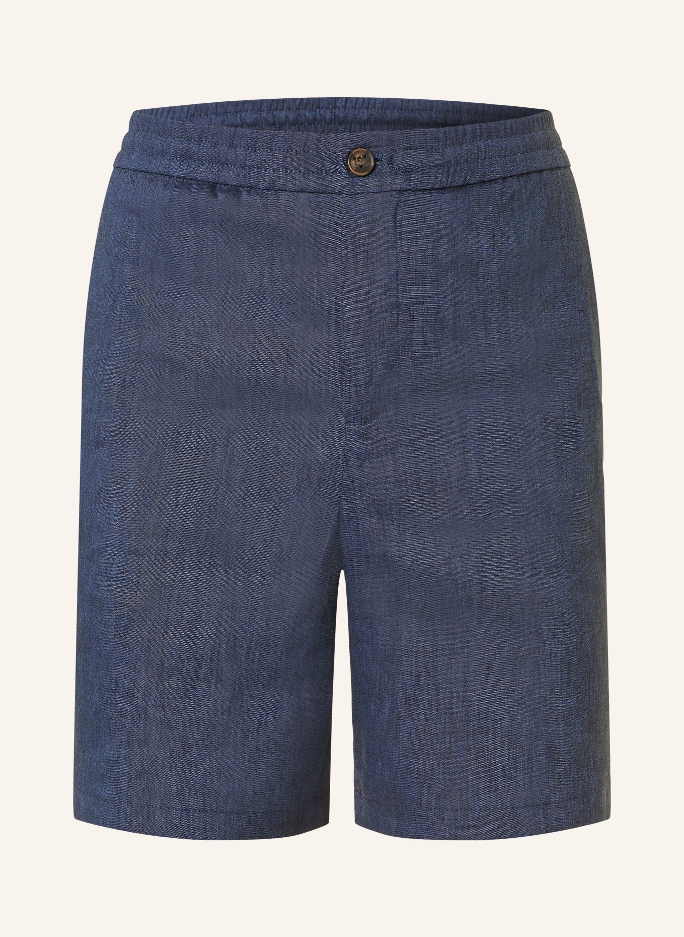 TED BAKER Shorts BRIXTUN with linen, Color: DARK BLUE (Image 1)
