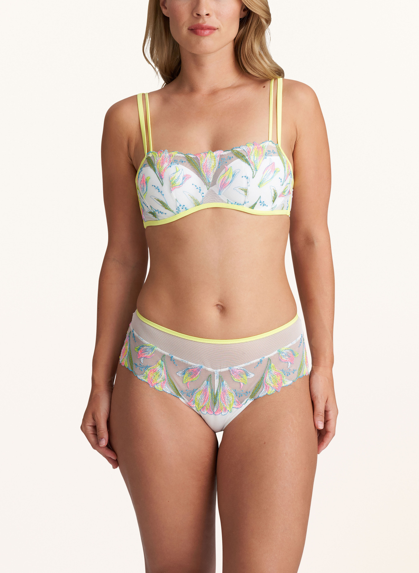 MARIE JO Thong YOLY, Color: WHITE/ LIGHT YELLOW/ TURQUOISE (Image 2)
