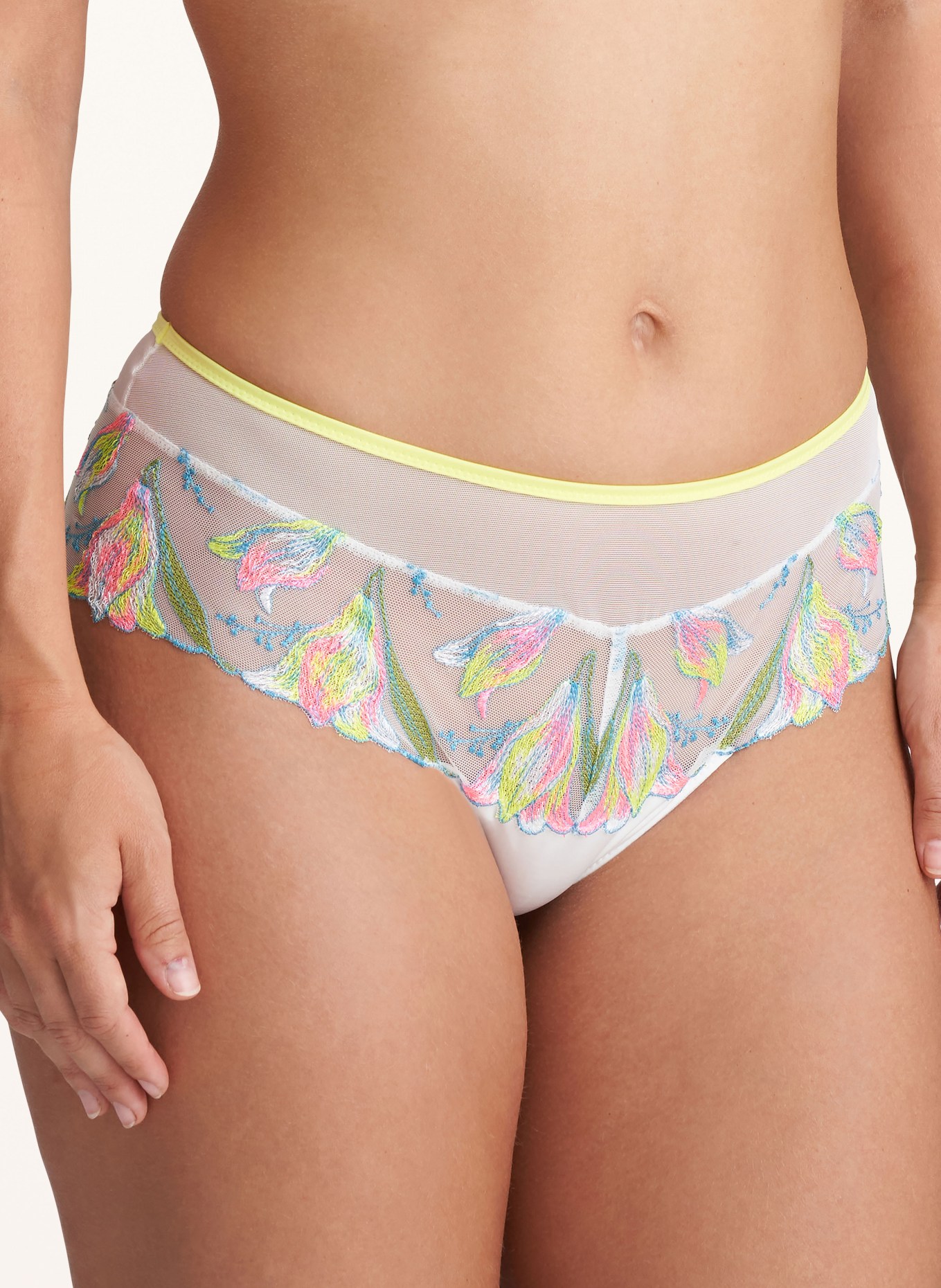 MARIE JO Thong YOLY, Color: WHITE/ LIGHT YELLOW/ TURQUOISE (Image 4)