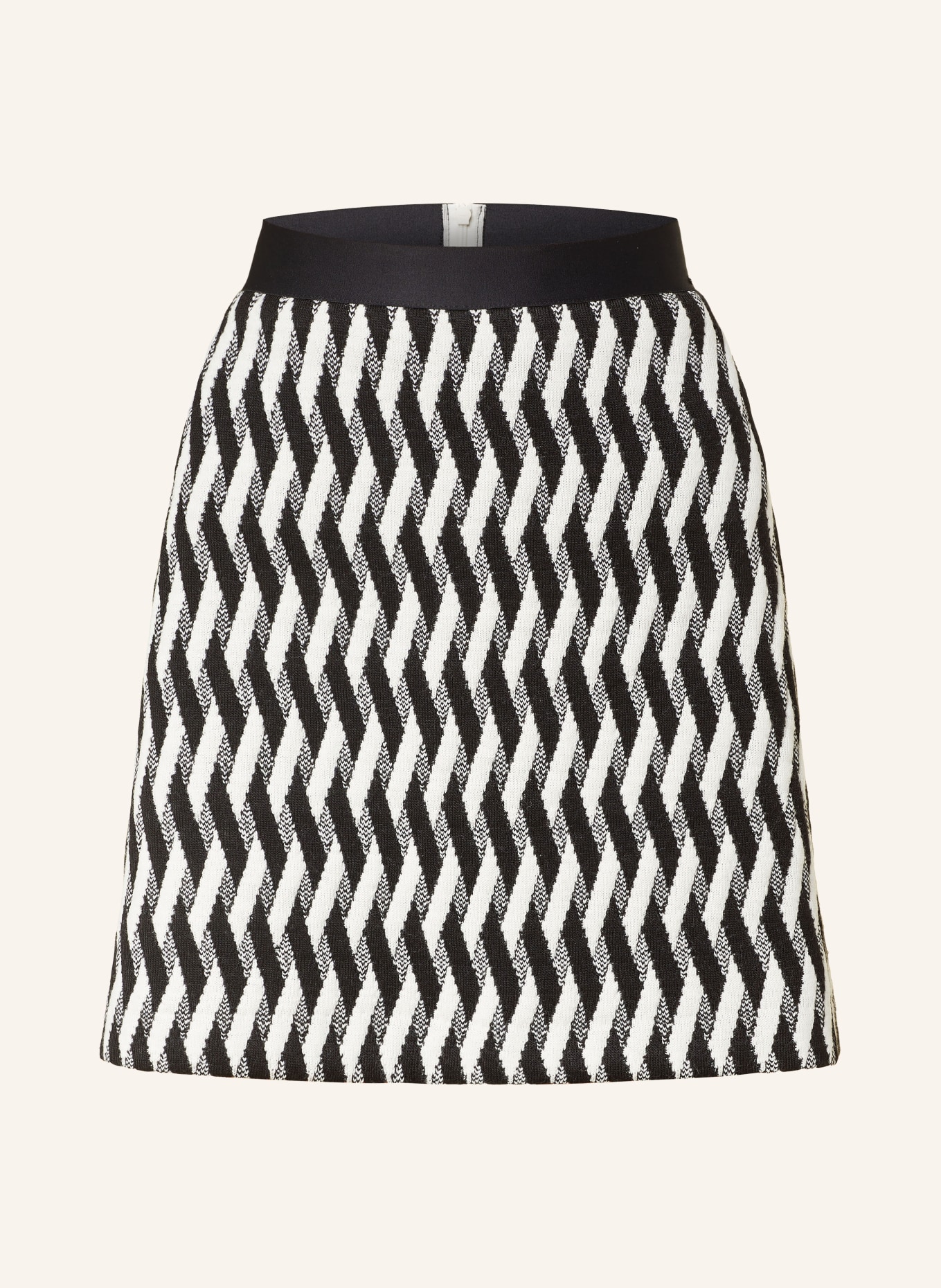 CINQUE Knit skirt CIRACKER, Color: BLACK/ WHITE (Image 1)