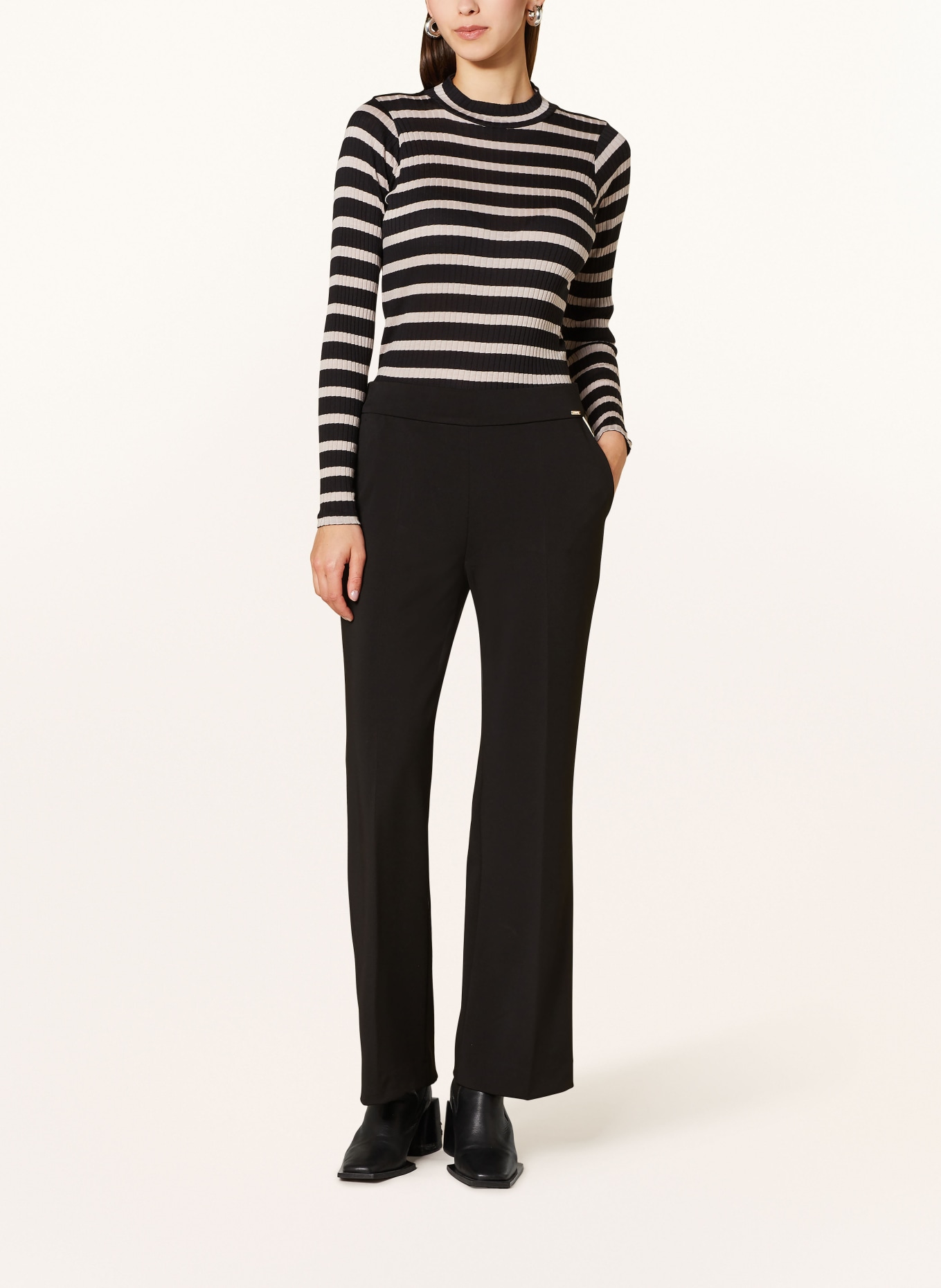 CINQUE trousers LIU CISILASSO, Color: BLACK (Image 2)