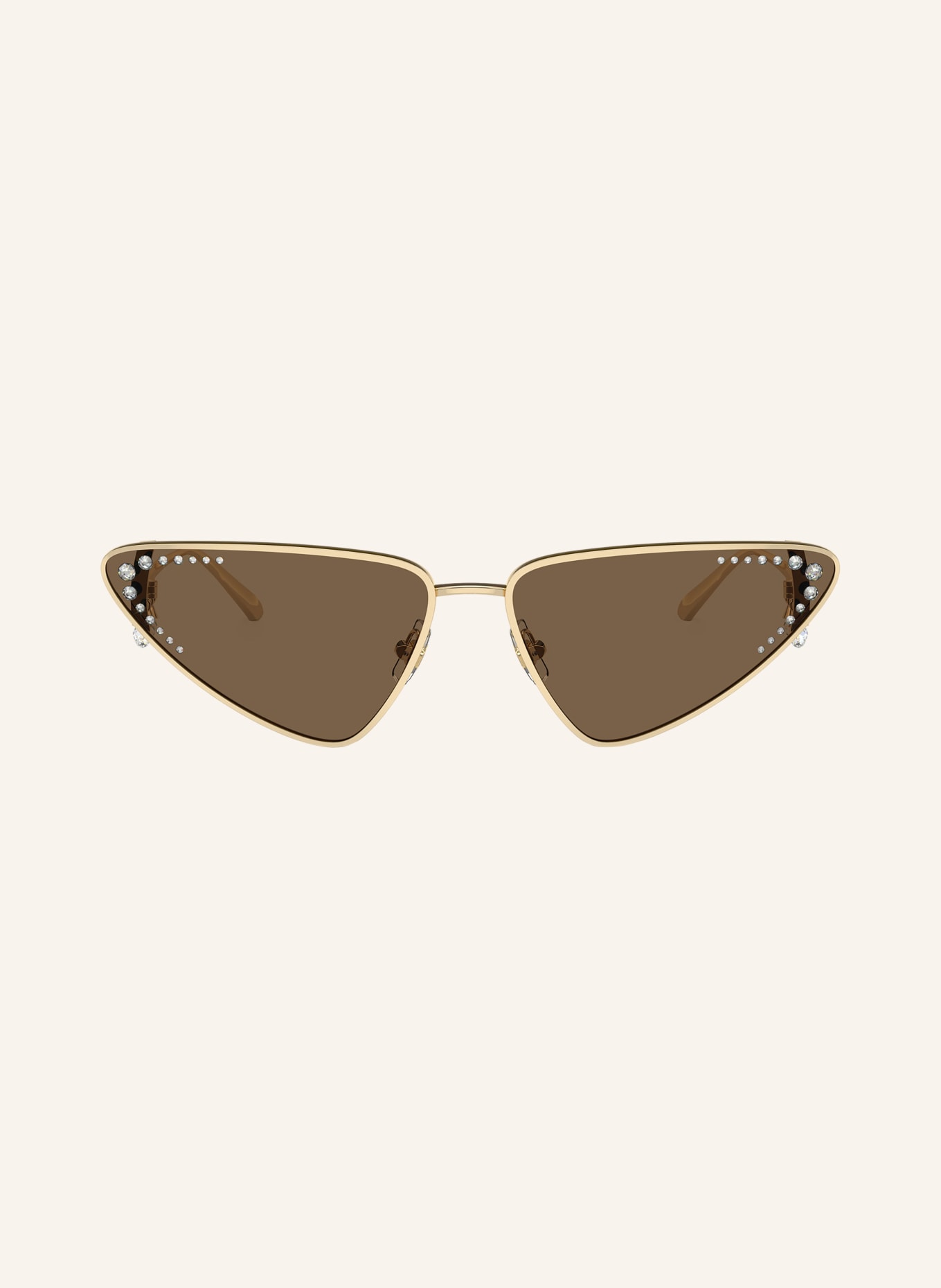 JIMMY CHOO Sonnenbrille JC4001B mit Schmucksteinen: 300673 - GOLD/ DUNKELBRAUN
