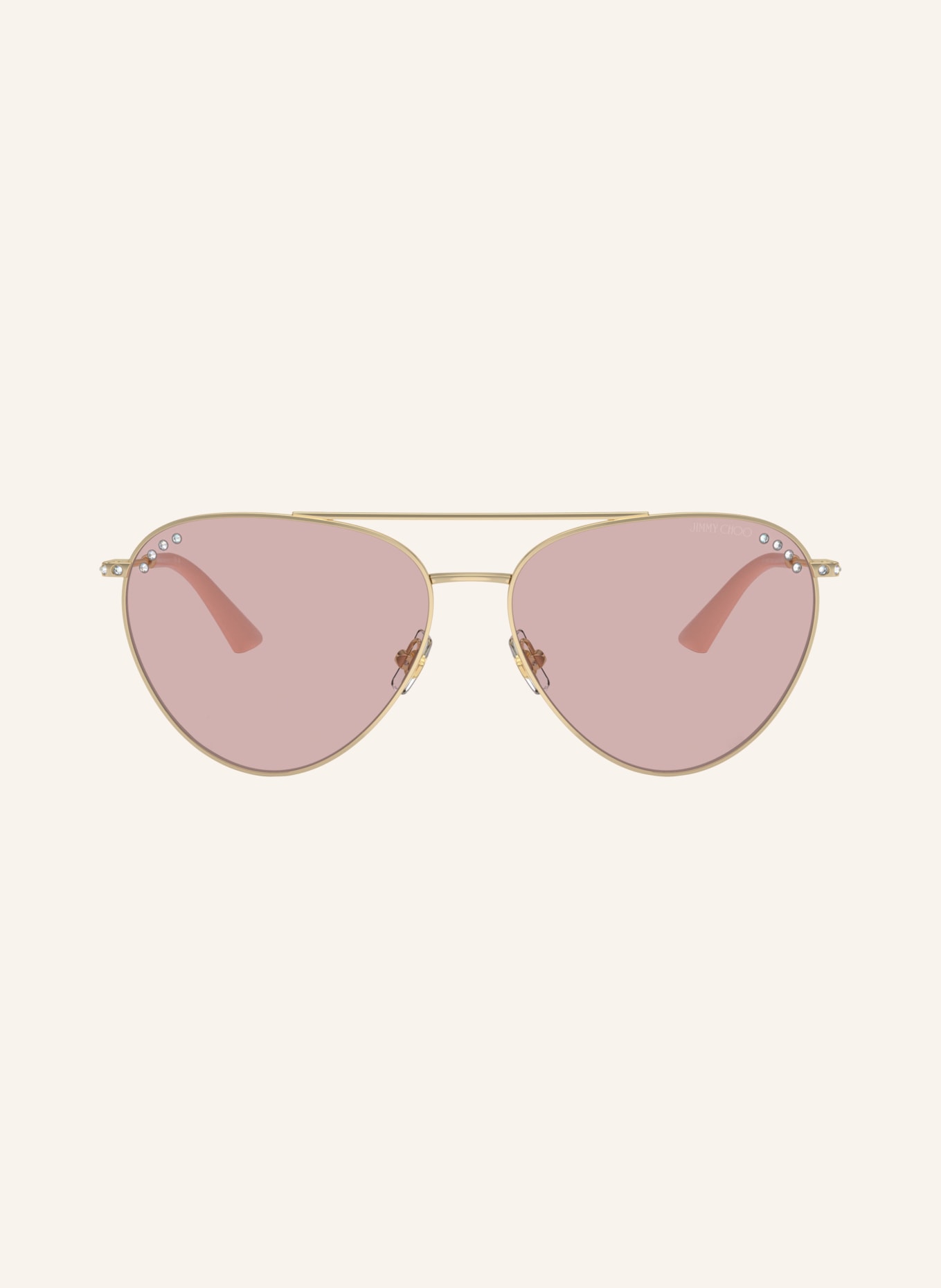 JIMMY CHOO Sunglasses JC4002B with decorative gems, Color: 3006/5 - GOLD/ PINK (Image 2)