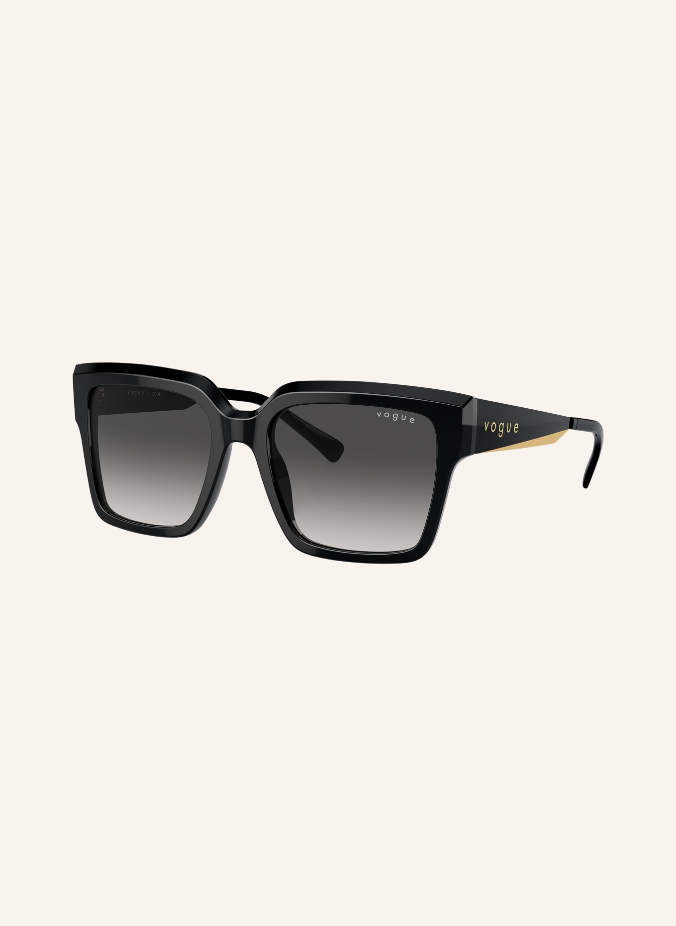 VOGUE Sonnenbrille VO5553S: W44/8G - SCHWARZ/ DUNKELGRAU VERLAUF
