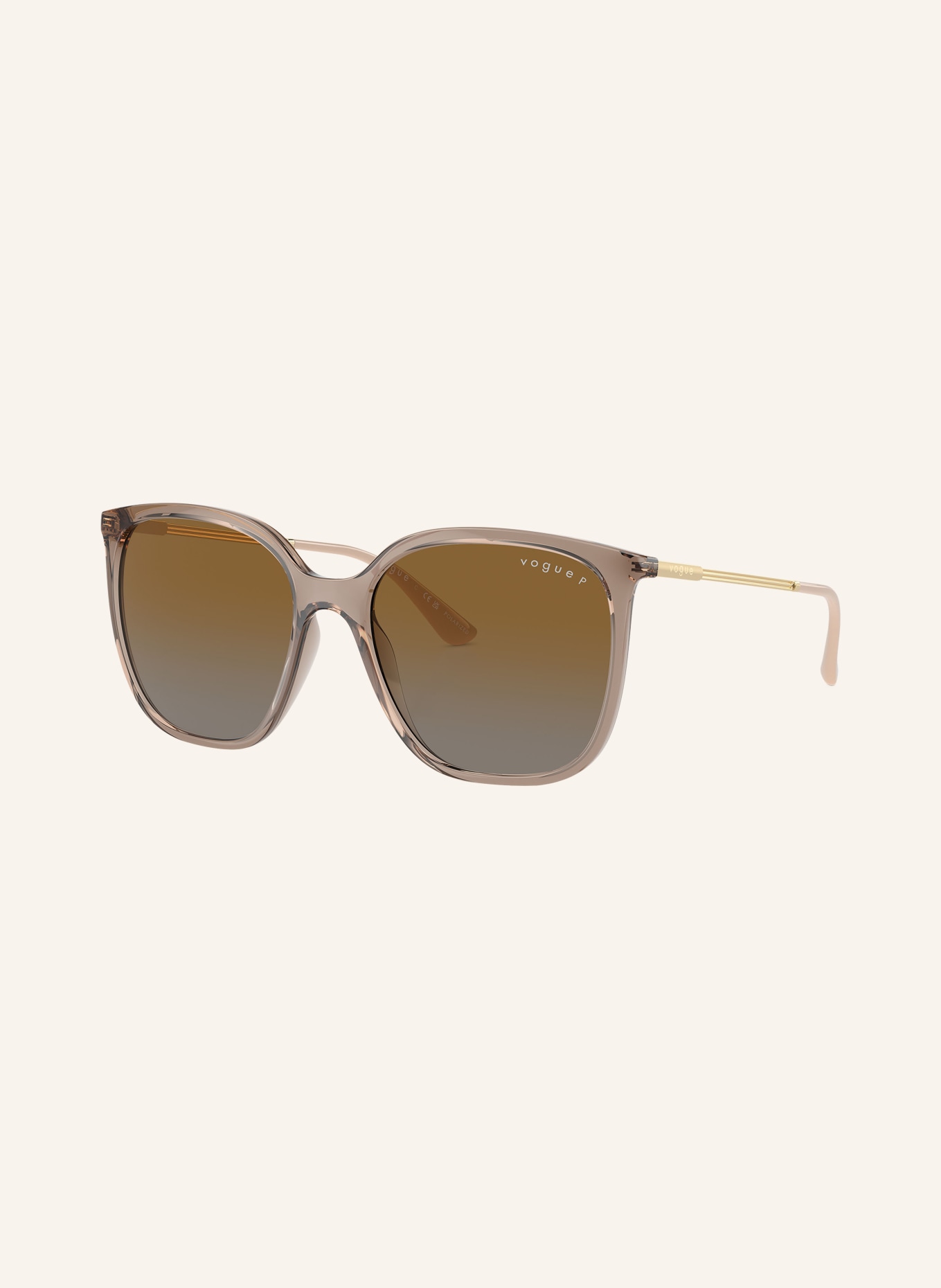 VOGUE Sunglasses VO5564S, Color: 2940T5 - BROWN/ BROWN POLARIZED (Image 1)
