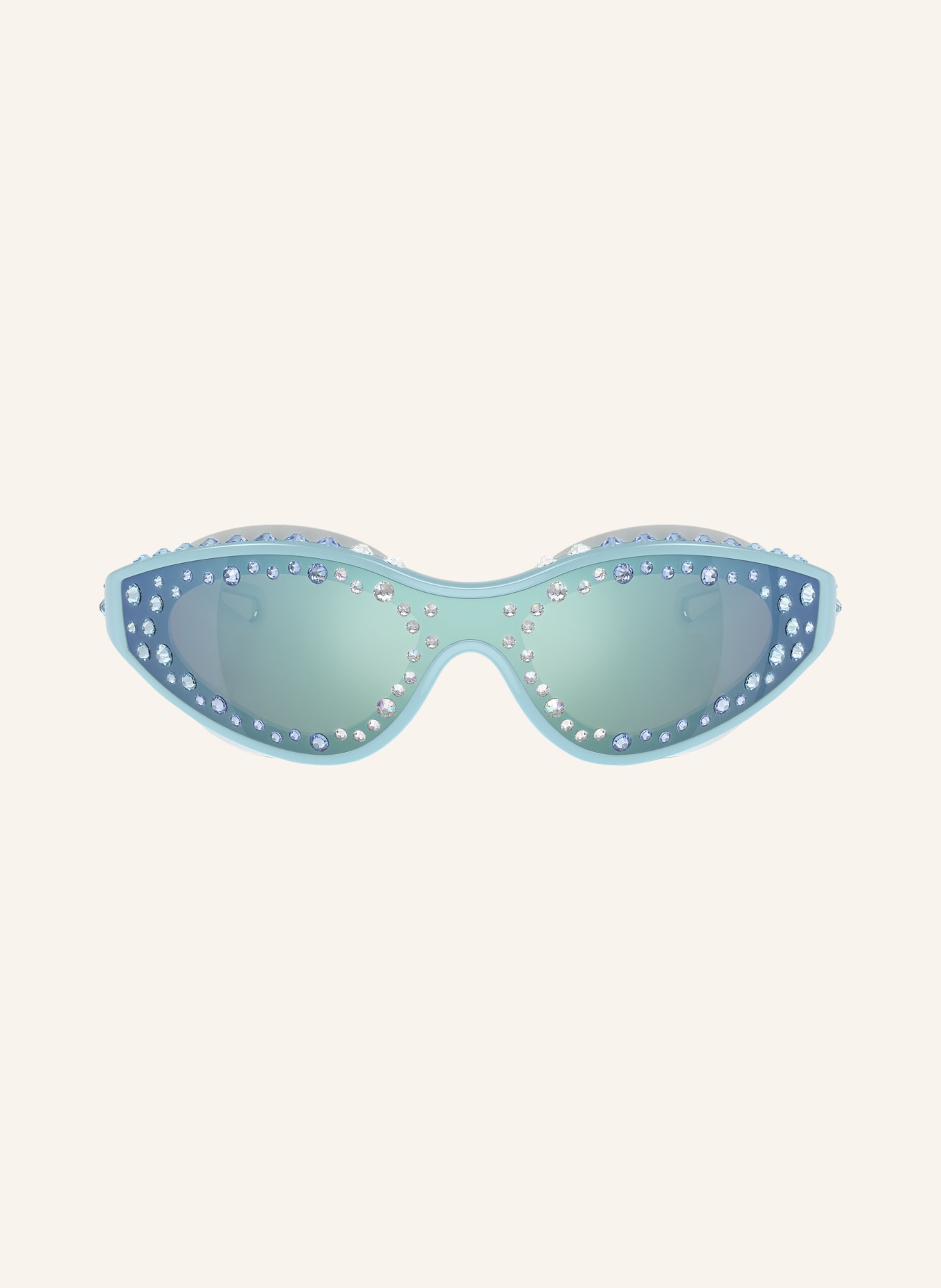SWAROVSKI Sunglasses SK6024 with decorative gems, Color: 105255 BLUE/BLUE MIRRORED (Image 2)
