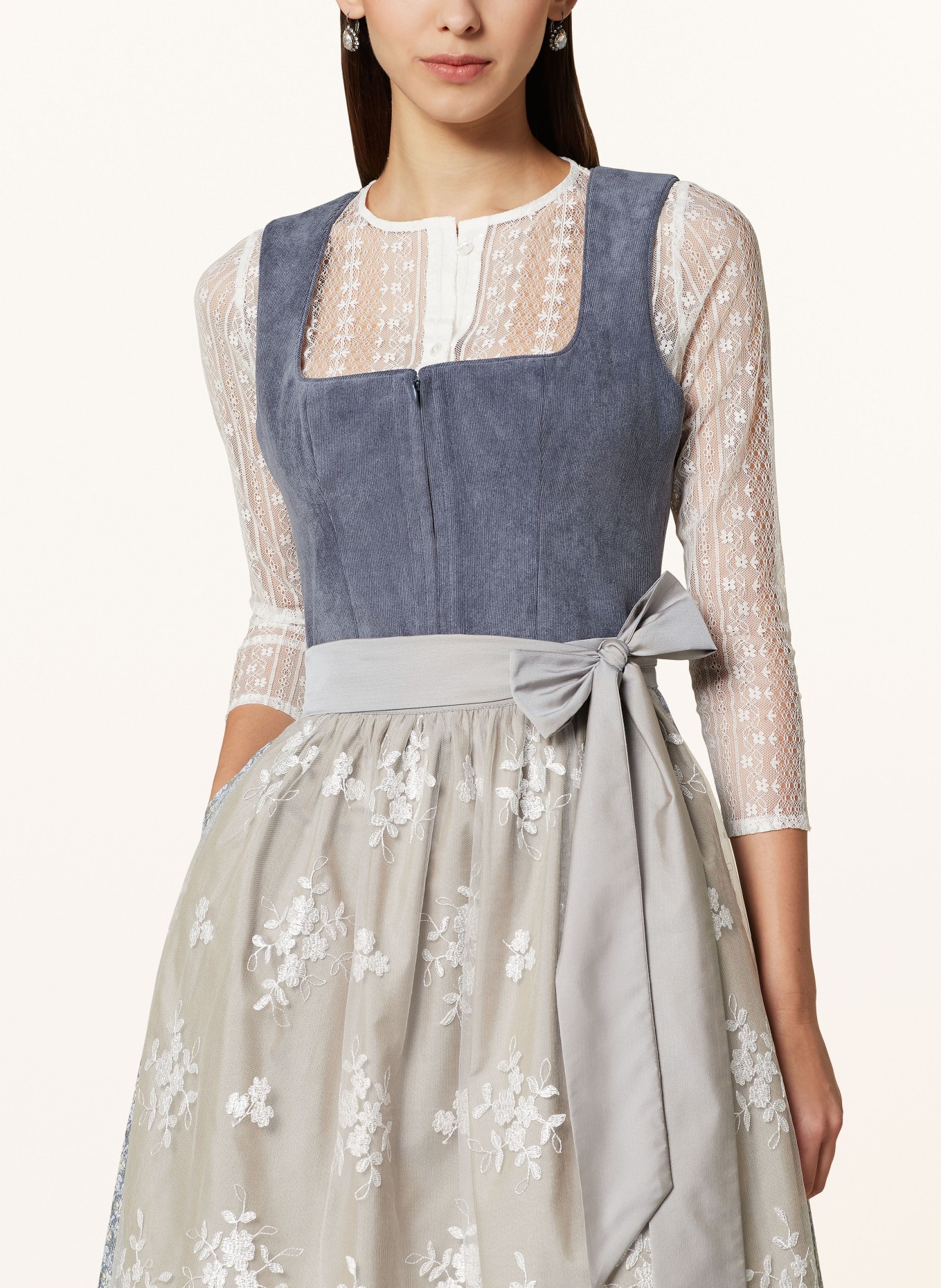 LIMBERRY Dirndl, Color: DARK BLUE/ LIGHT BLUE/ GREEN (Image 4)