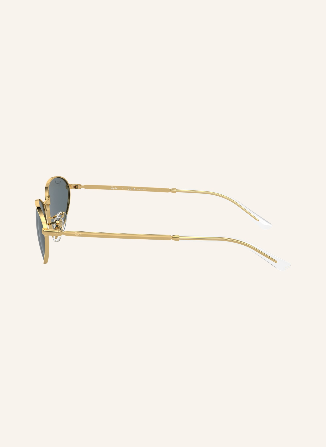 Ray-Ban Sunglasses RB3734, Color: 001/3R - GOLD/ DARK BLUE POLARIZED (Image 3)