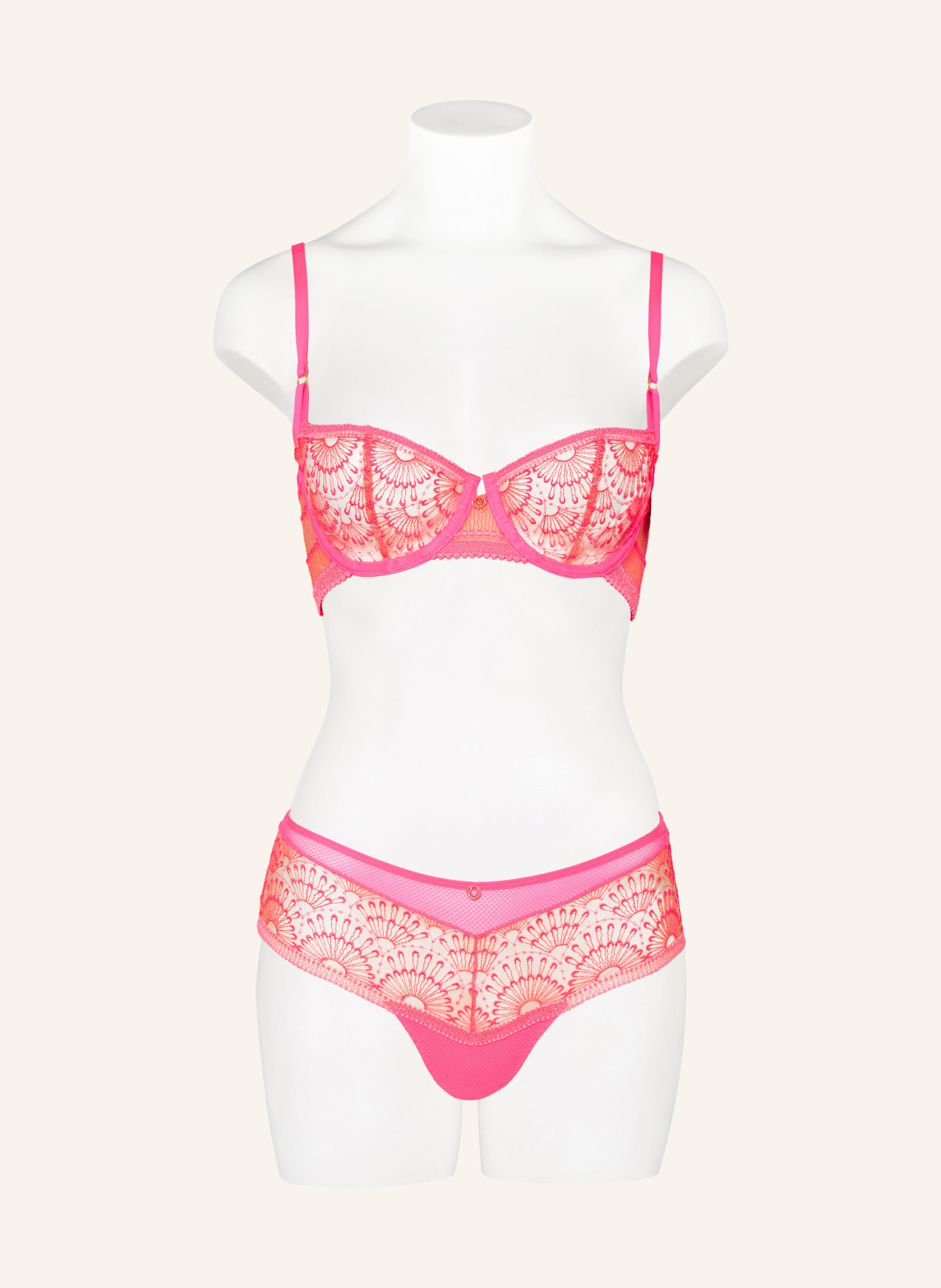 Aubade Podprsenka s kosticemi PURE VIBRATION: NEONOVĚ RŮŽOVÁ