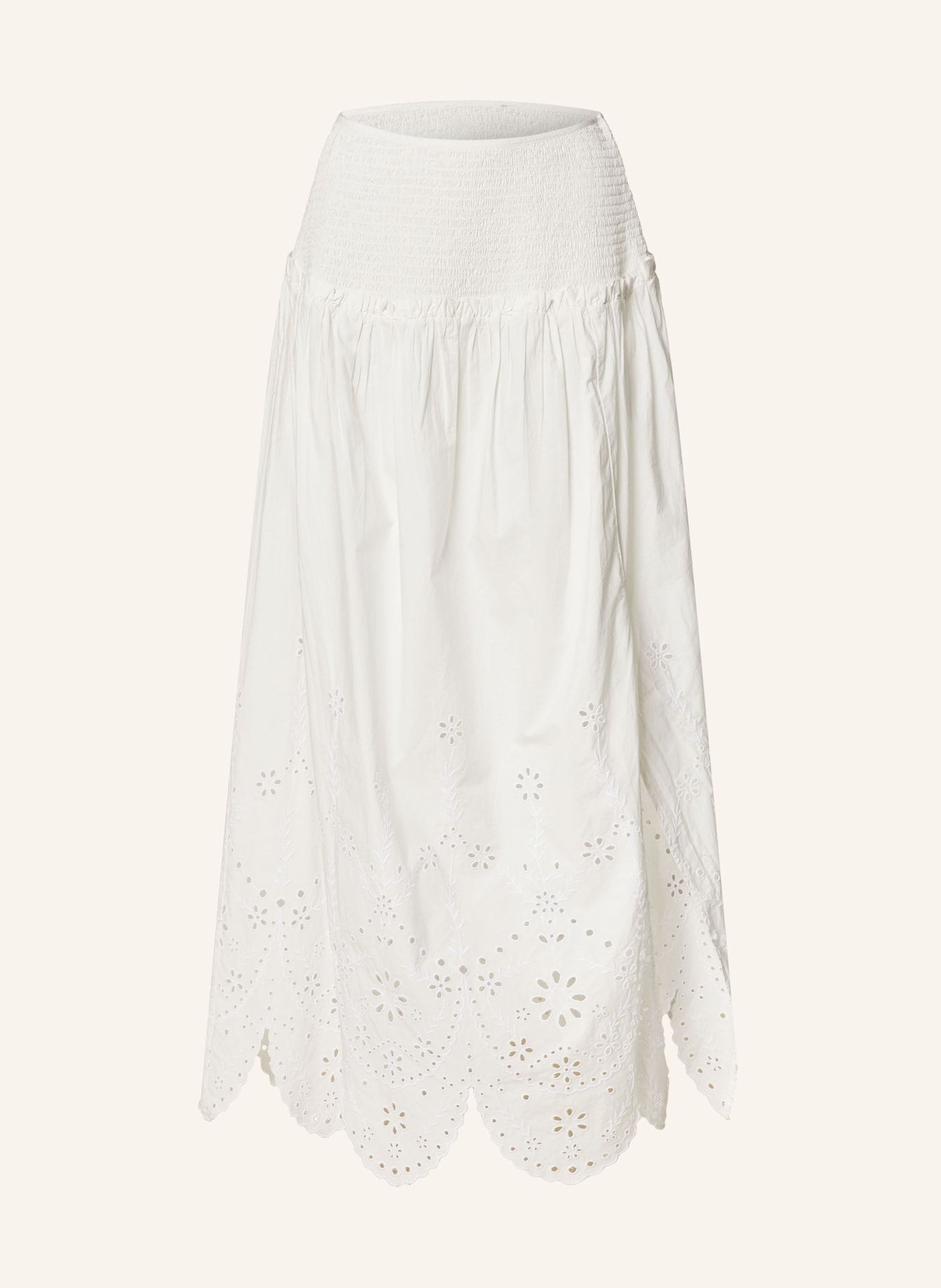 ALLSAINTS Skirt ALEX made of broderie anglaise, Color: 203 Off White (Image 1)