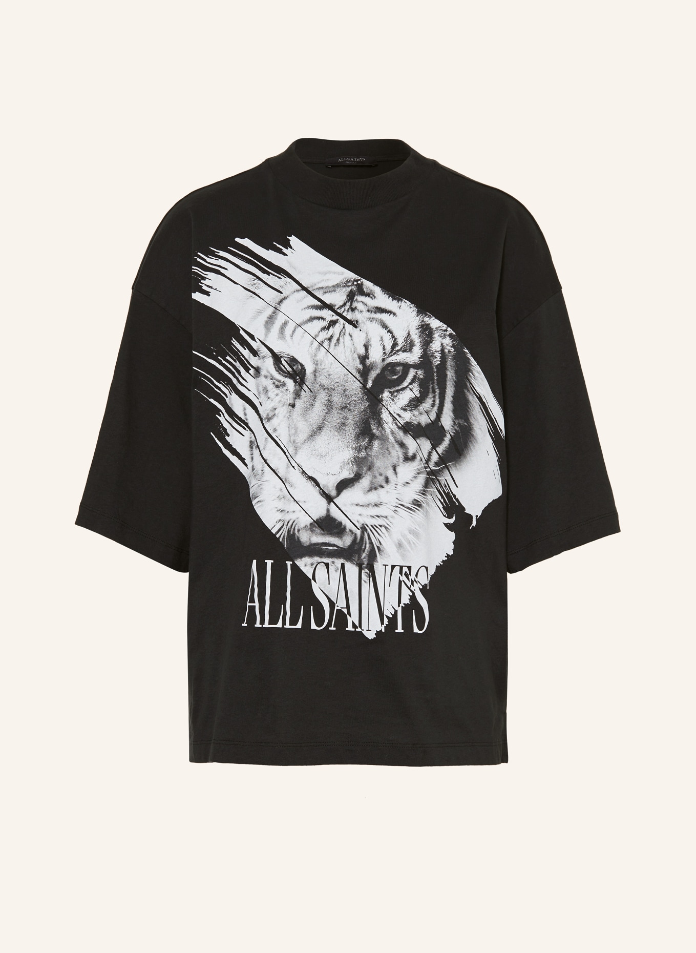ALLSAINTS T-shirt PROWL AMELIE, Color: BLACK (Image 1)