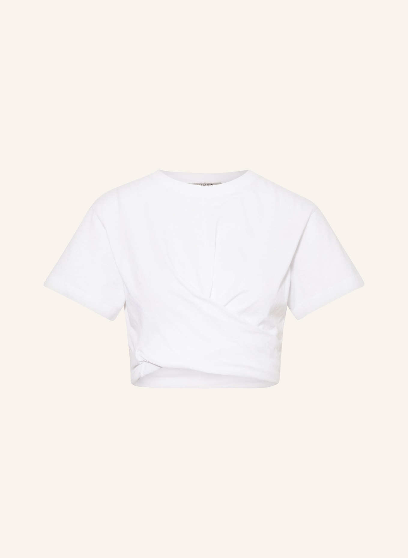 ALLSAINTS Cropped shirt MALLINSON, Color: WHITE (Image 1)