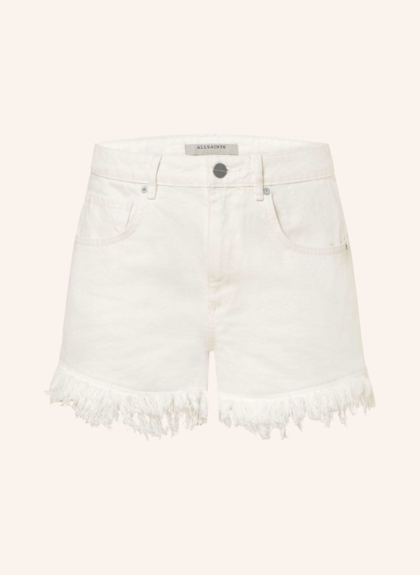 ALLSAINTS Denim shorts ASTRID, Color: 4742 CREAM WHITE (Image 1)