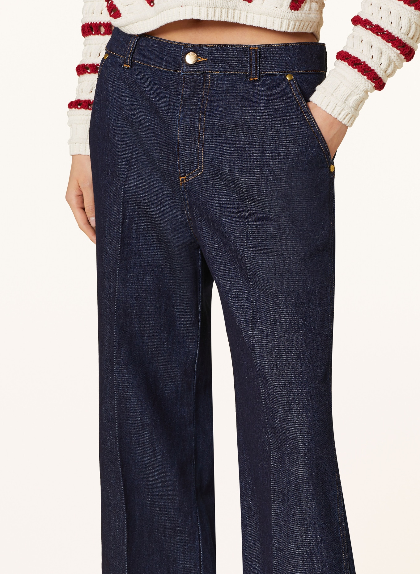 ba&sh Jeans-Culotte DUSTIN, Farbe: BLUE RAW (Bild 5)