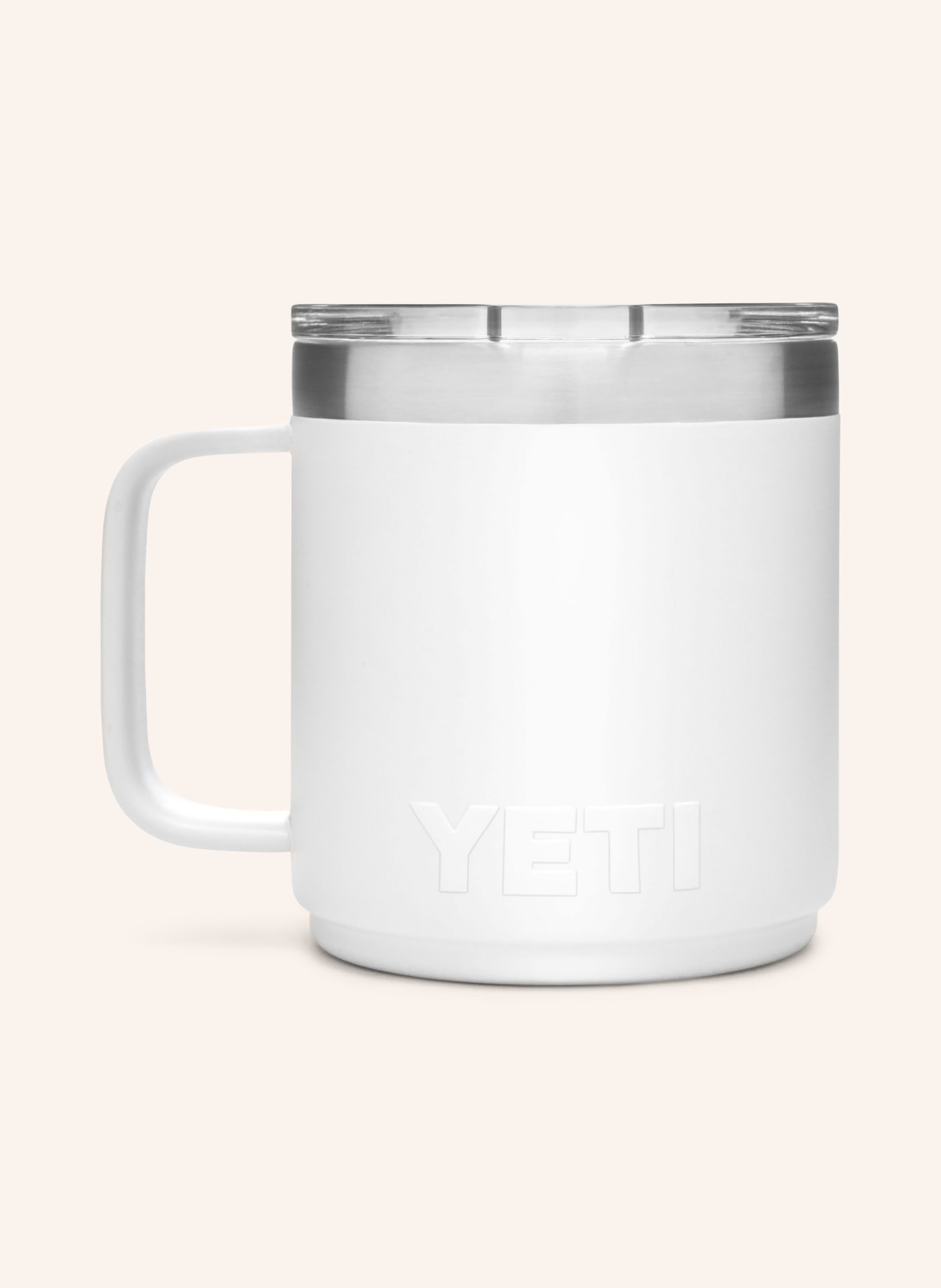 YETI Thermobecher RAMBLER®, Farbe: WEISS/ SILBER (Bild 2)