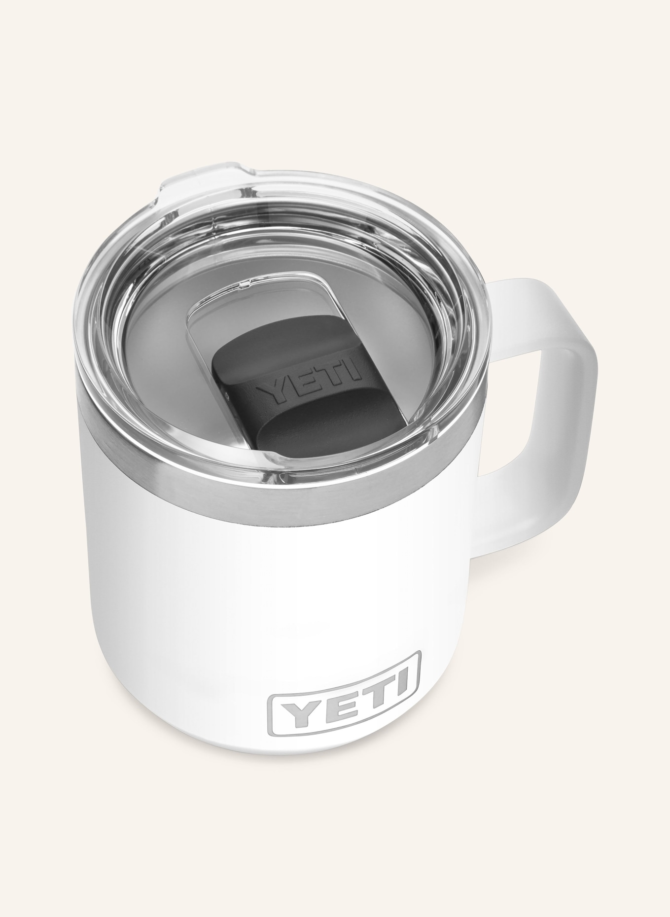 YETI Thermos mug RAMBLER®, Color: WHITE/ SILVER (Image 3)