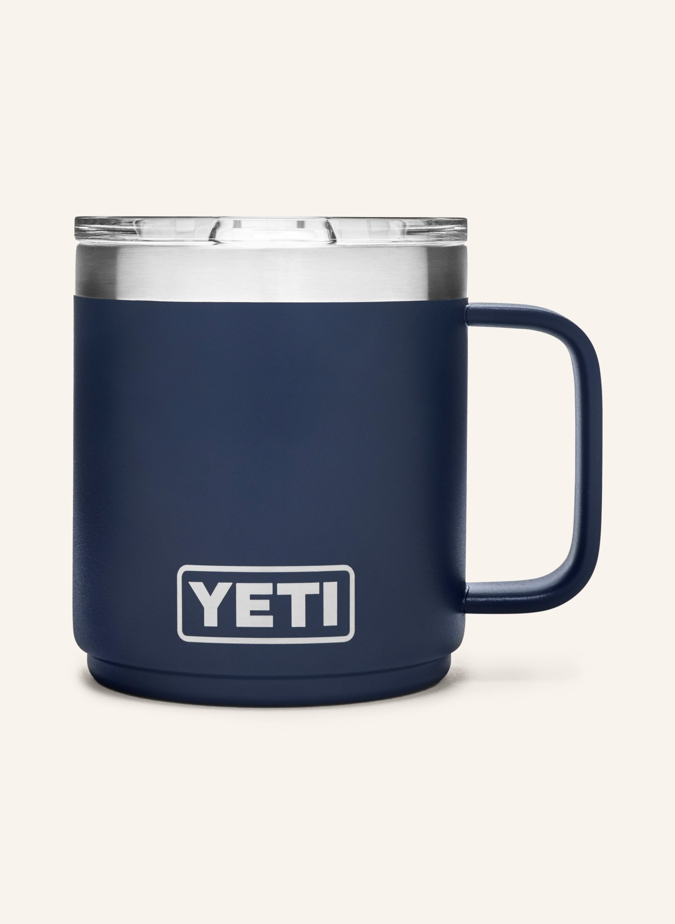 YETI Thermobecher RAMBLER®, Farbe: DUNKELBLAU/ SILBER (Bild 1)