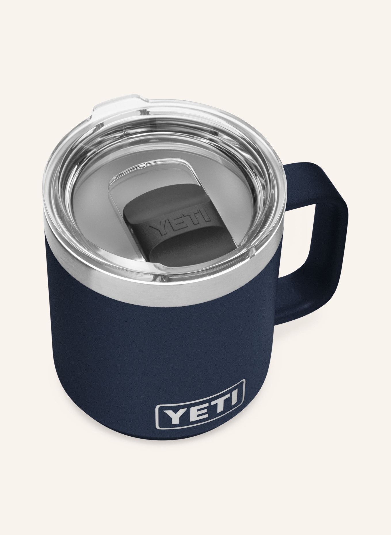 YETI Thermobecher RAMBLER®, Farbe: DUNKELBLAU/ SILBER (Bild 3)