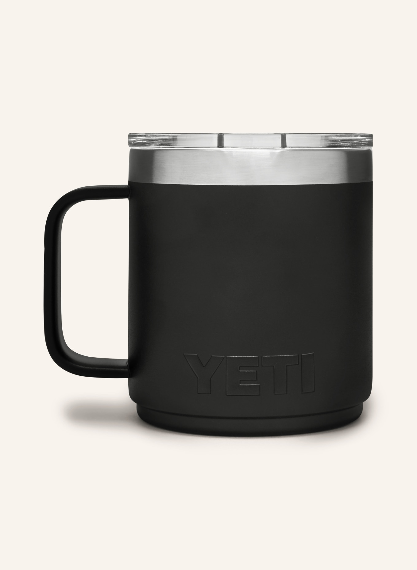 YETI Thermobecher RAMBLER®, Farbe: SCHWARZ/ SILBER (Bild 2)