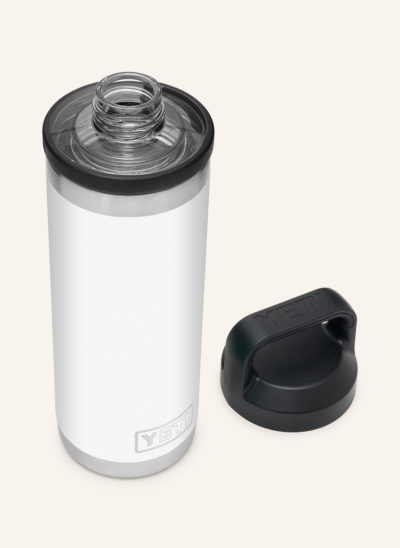 YETI Insulated bottle RAMBLER®, Color: WHITE/ SILVER (Image 3)
