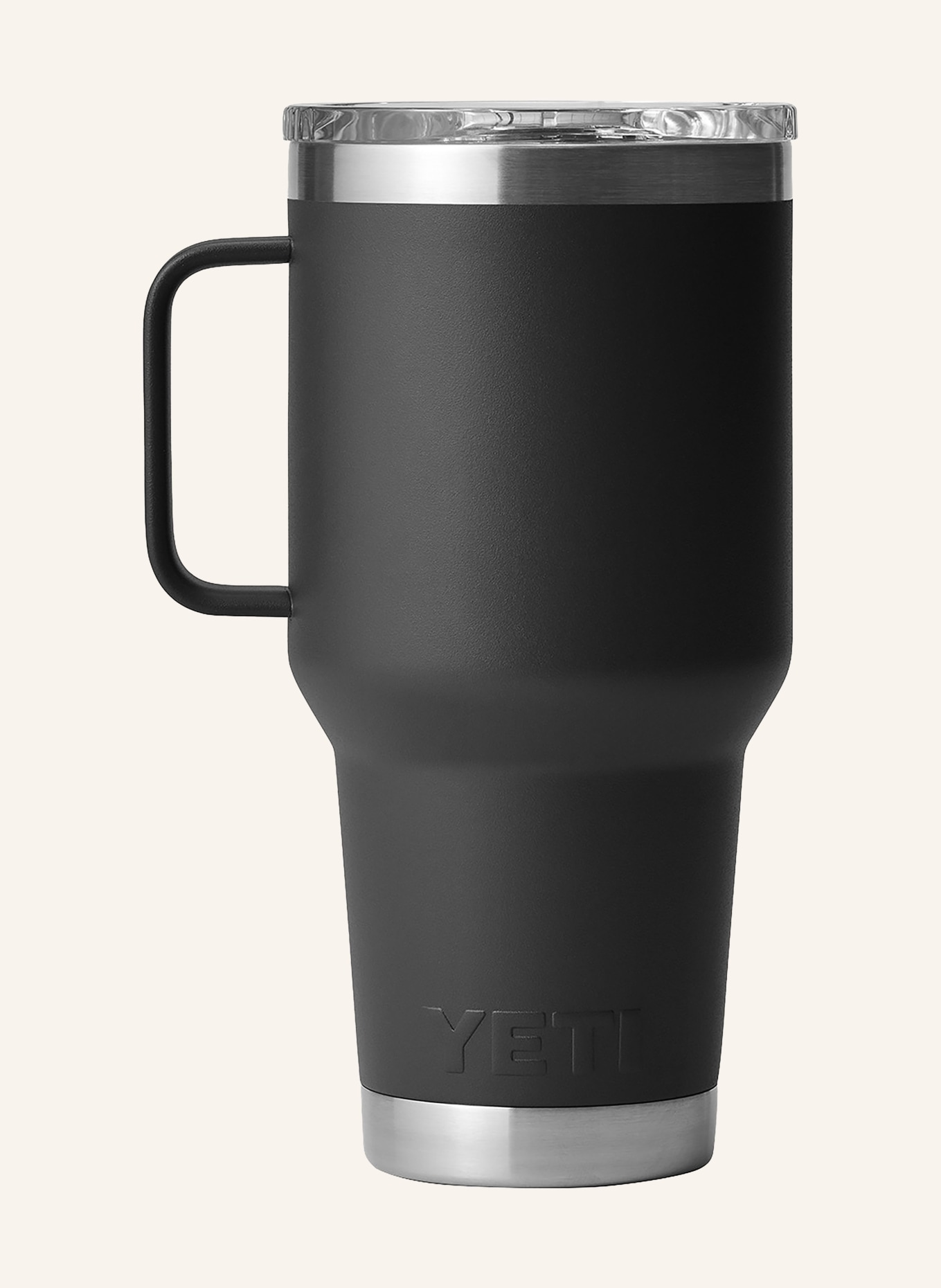 YETI Thermobecher RAMBLER®, Farbe: SCHWARZ/ SILBER (Bild 2)