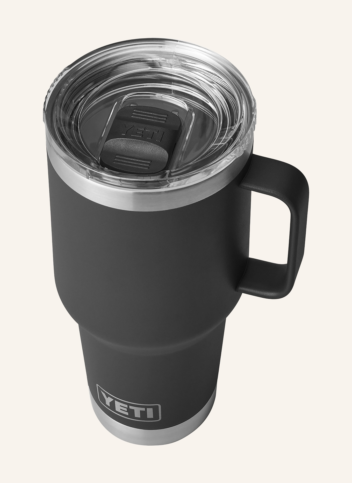 YETI Thermobecher RAMBLER®, Farbe: SCHWARZ/ SILBER (Bild 3)