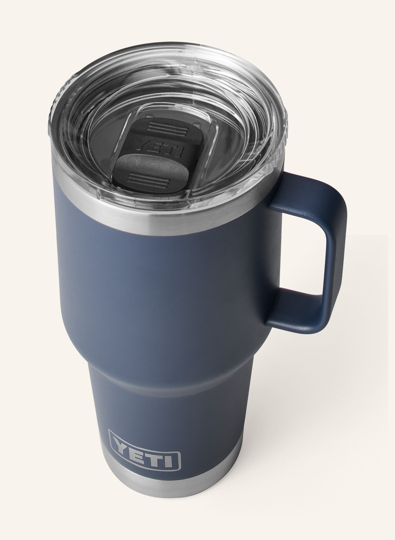 YETI Thermos mug RAMBLER®, Color: BLUE GRAY/ SILVER (Image 3)