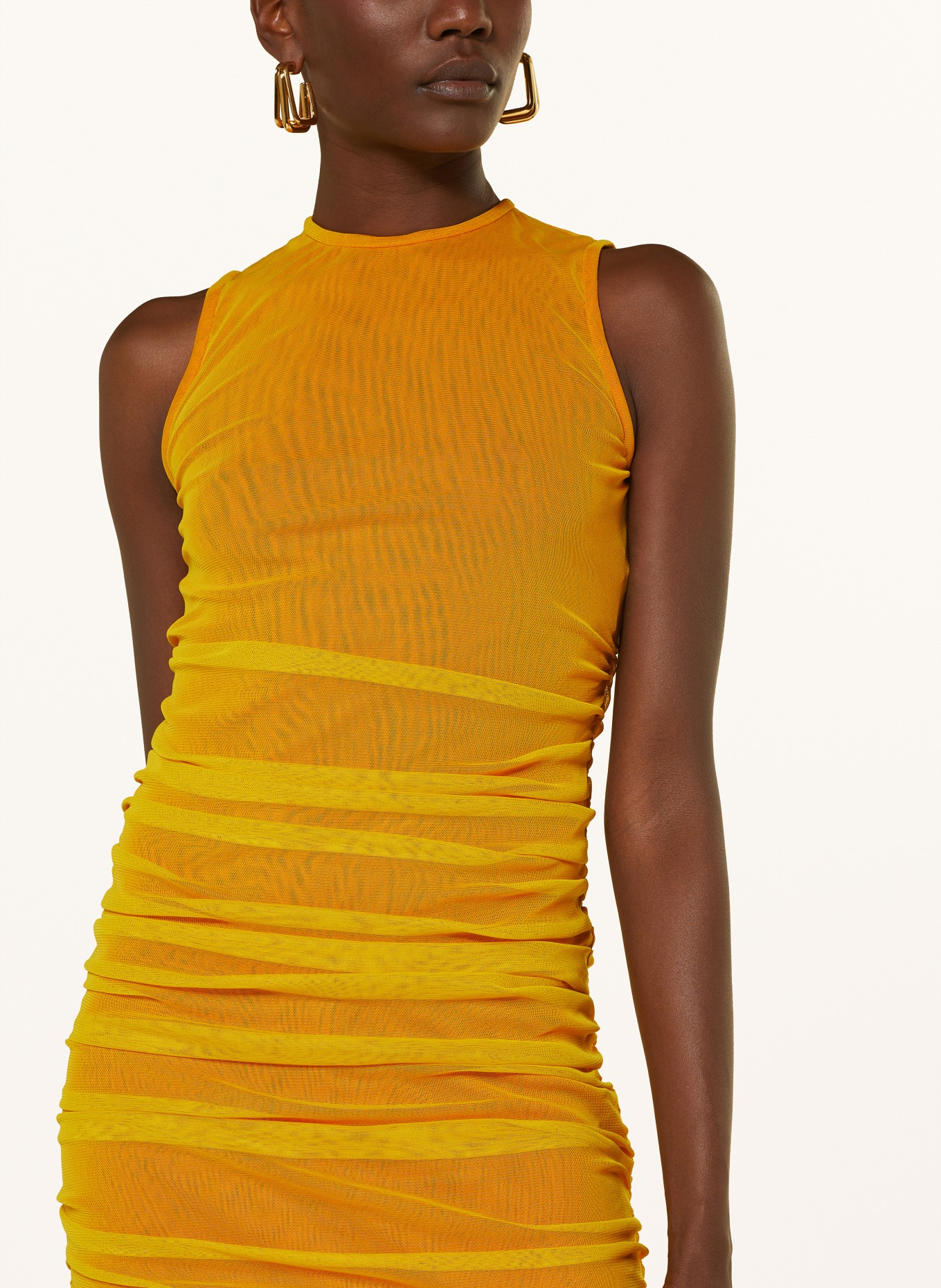 SAINT LAURENT Mesh-Kleid, Farbe: GELB/ ORANGE (Bild 4)
