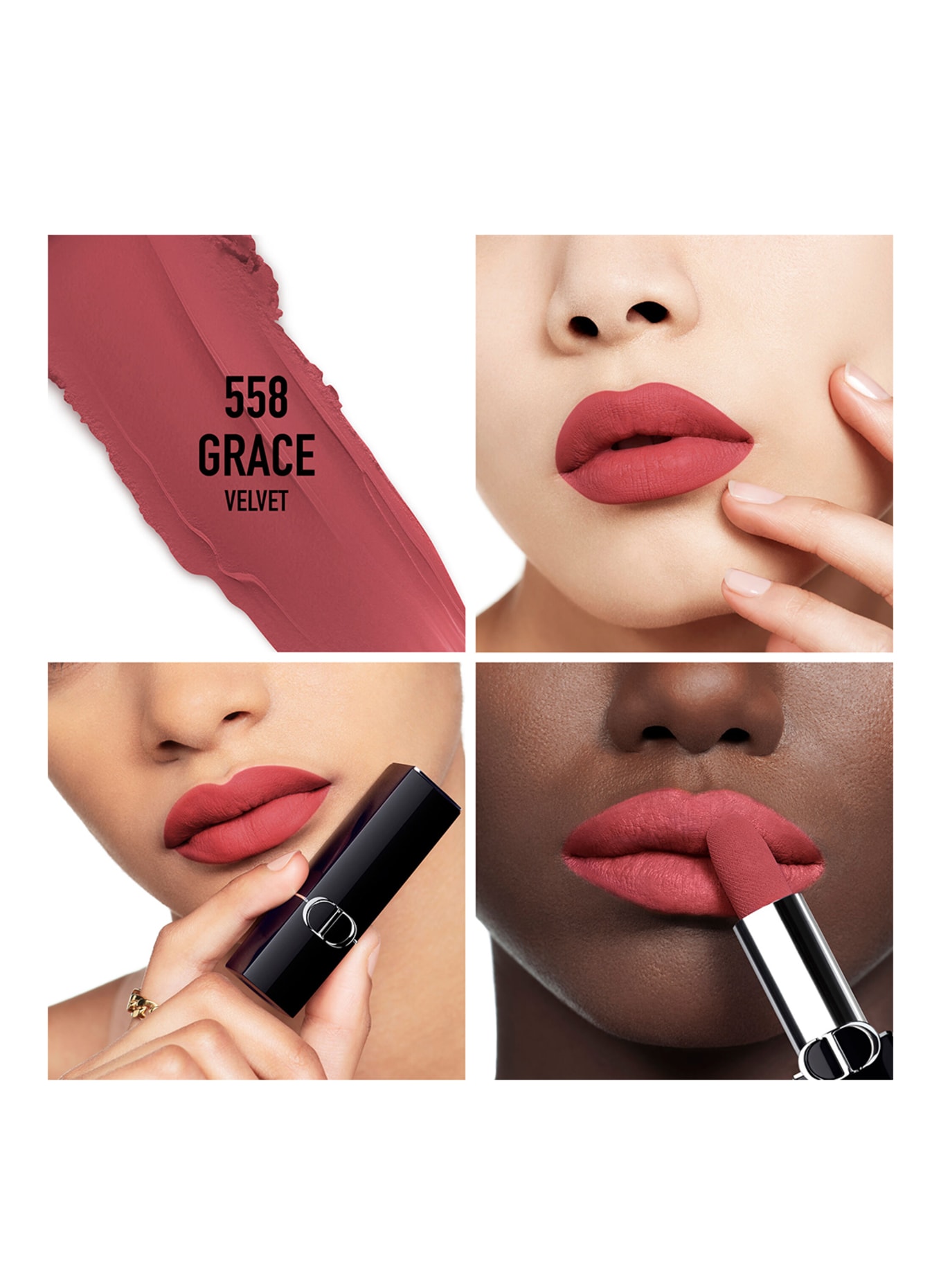 DIOR ROUGE DIOR VELVET: 558 GRACE