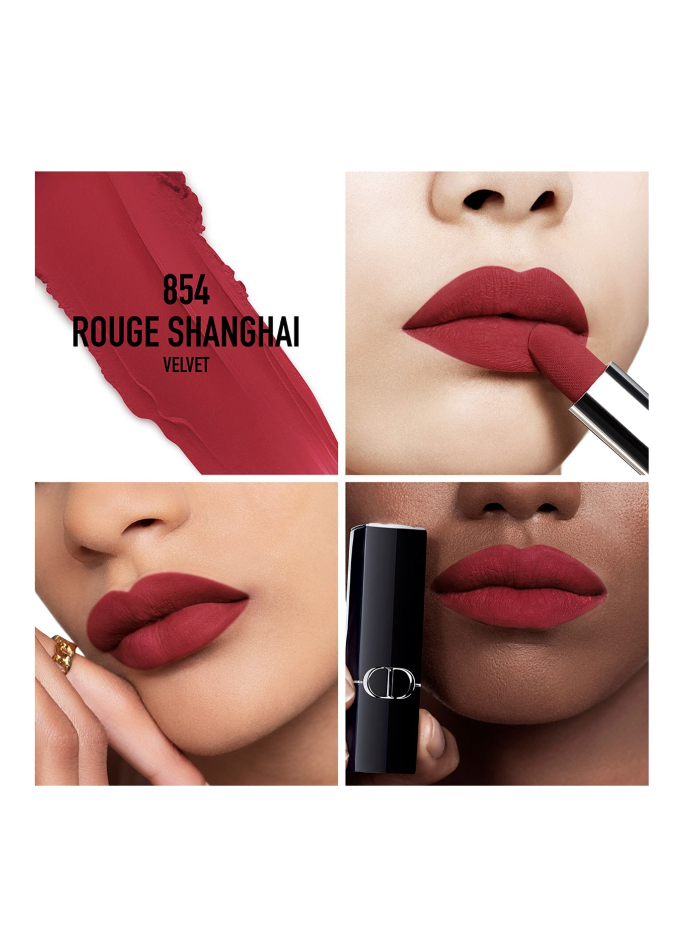 DIOR ROUGE DIOR VELVET: 854 ROUGE SHANGHAI