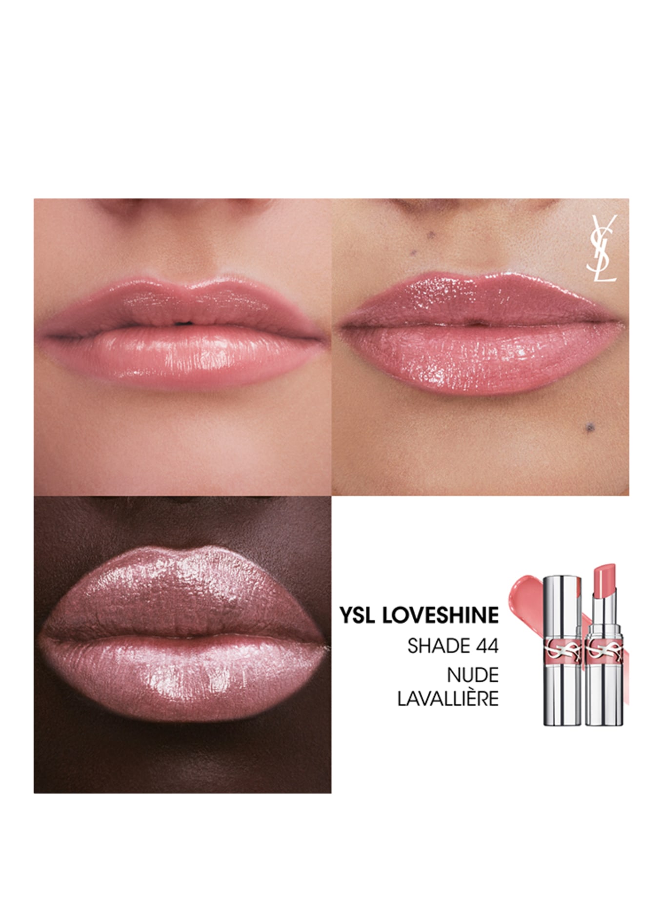 YVES SAINT LAURENT BEAUTÉ LOVESHINE: 44 NUDE LAVALLIÈRE