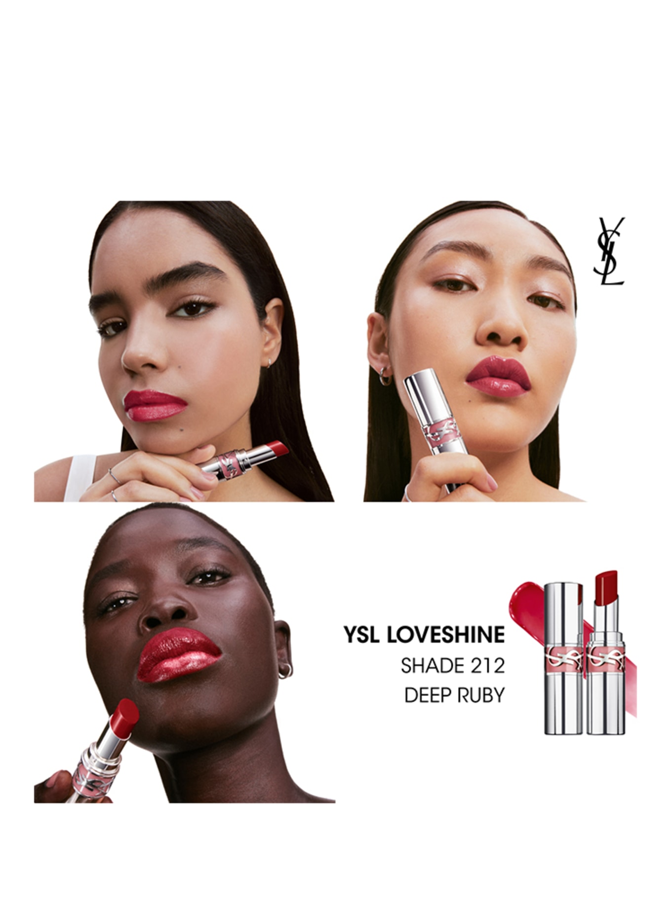 YVES SAINT LAURENT BEAUTÉ LOVESHINE: 212 DEEP RUBY